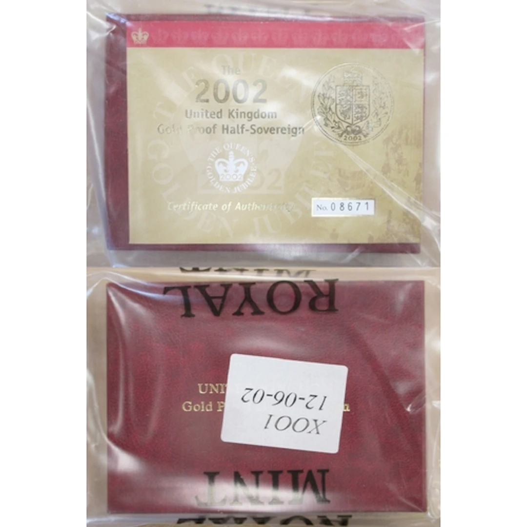 Investment Gold Lot - Documents Required. 2002 half sovereig...