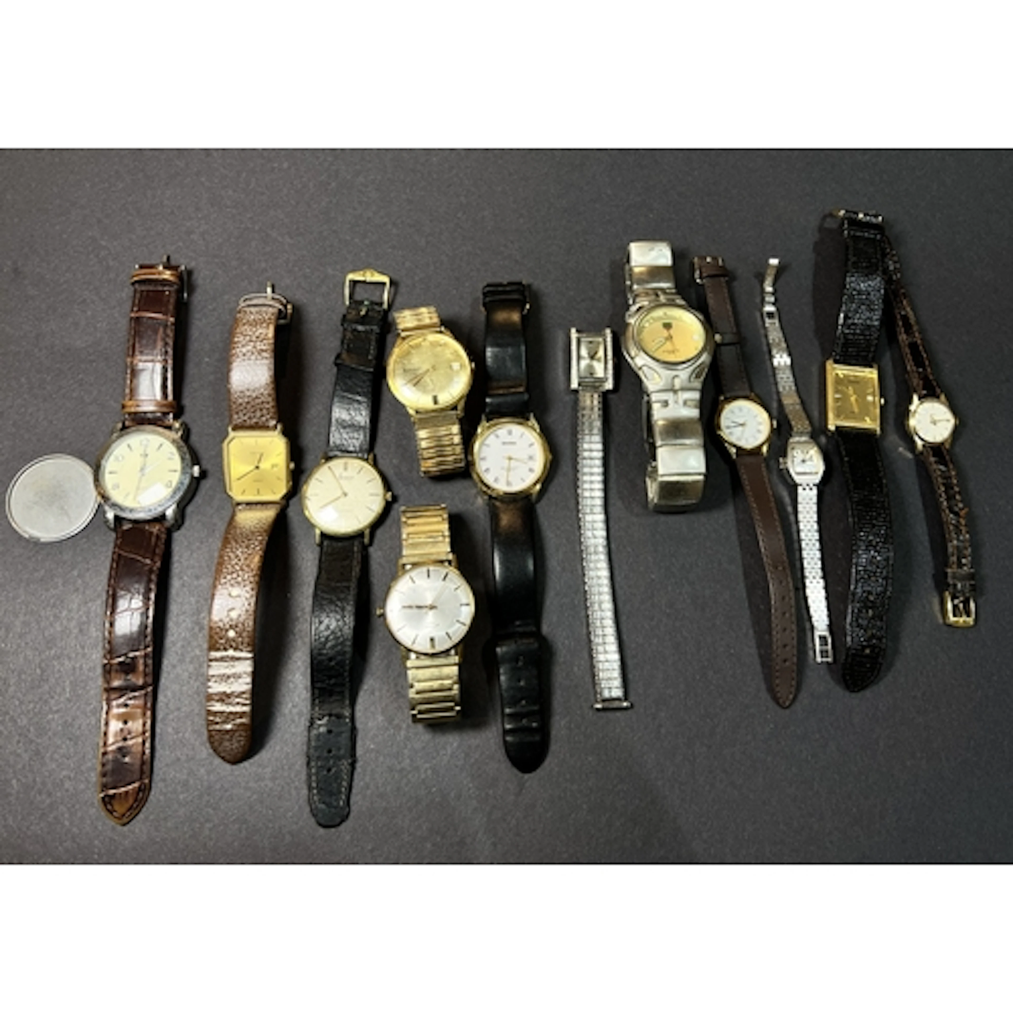 A selection of ladies and gents wristwatches including Accur...