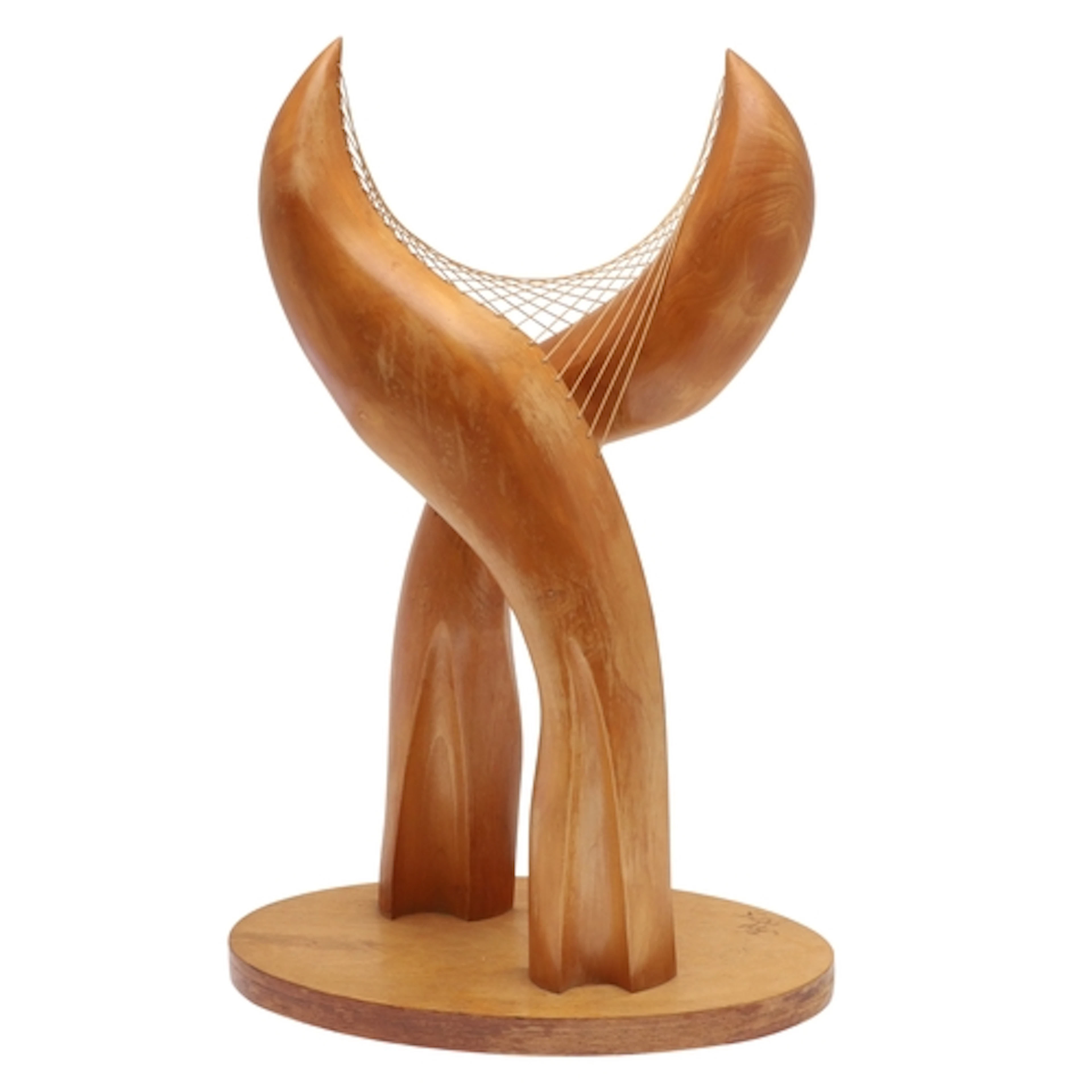 DANISH WOODEN SCULPTURE - SIGNED, POSSIBLY BY JORGEN HOVELSK...