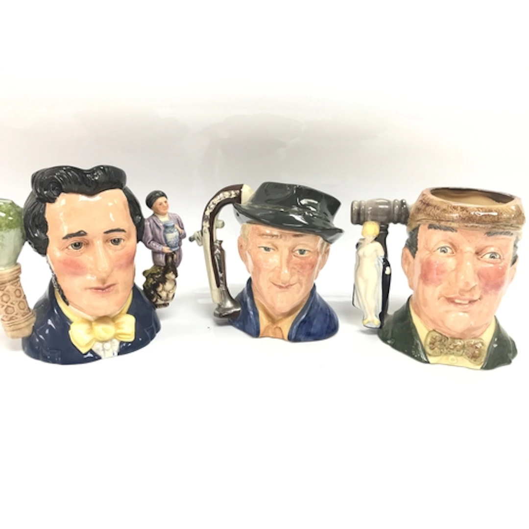 3 Royal Doulton character jugs .Sir Henry Doulton D 70...