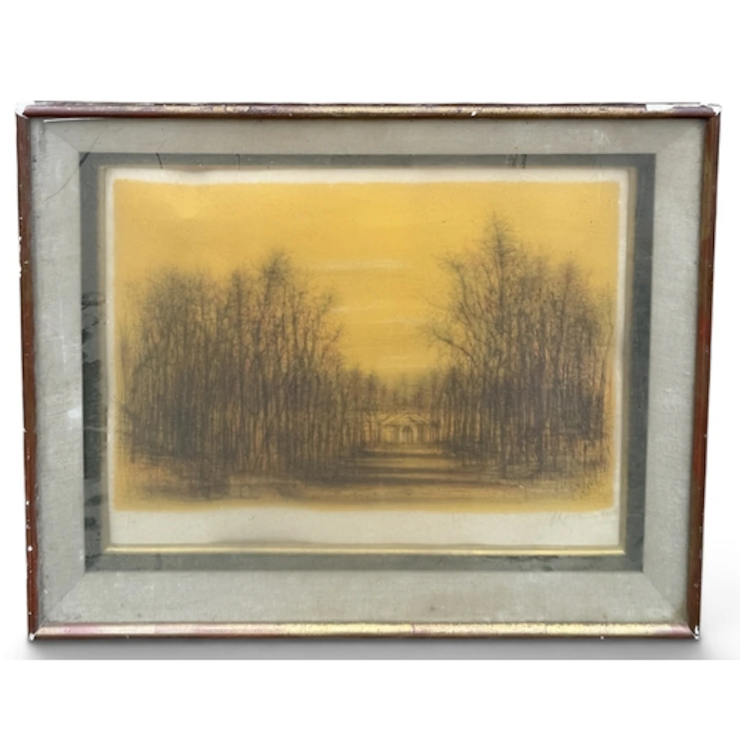 JEAN CARZOU (FRENCH 1907-2000): WOODED LANDSCAPE Lithograph ...