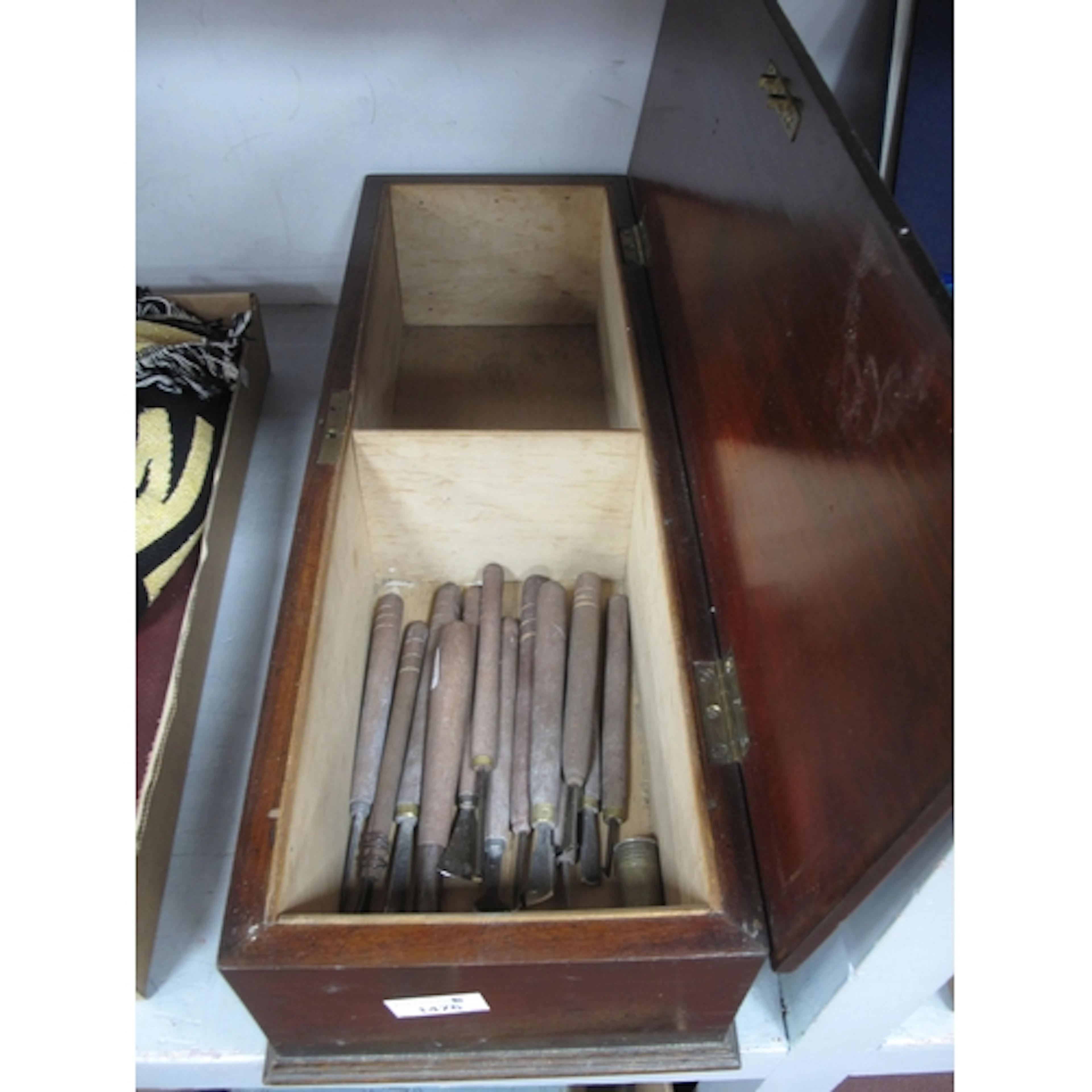 Vintage Burnishers Tools (13), cylindrical vanity container,...