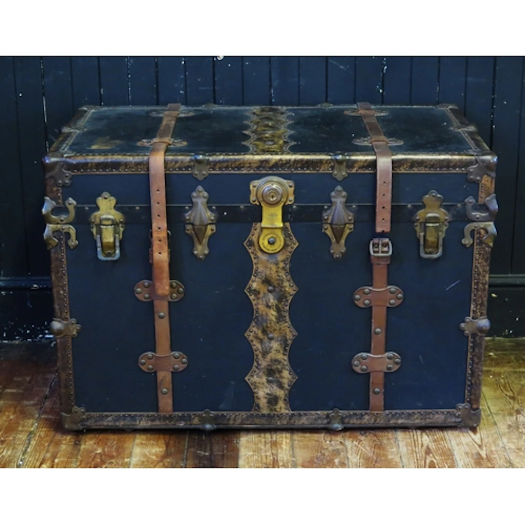 Edwardian Dewar brother's ? (American) cabin/steamer canvas ...