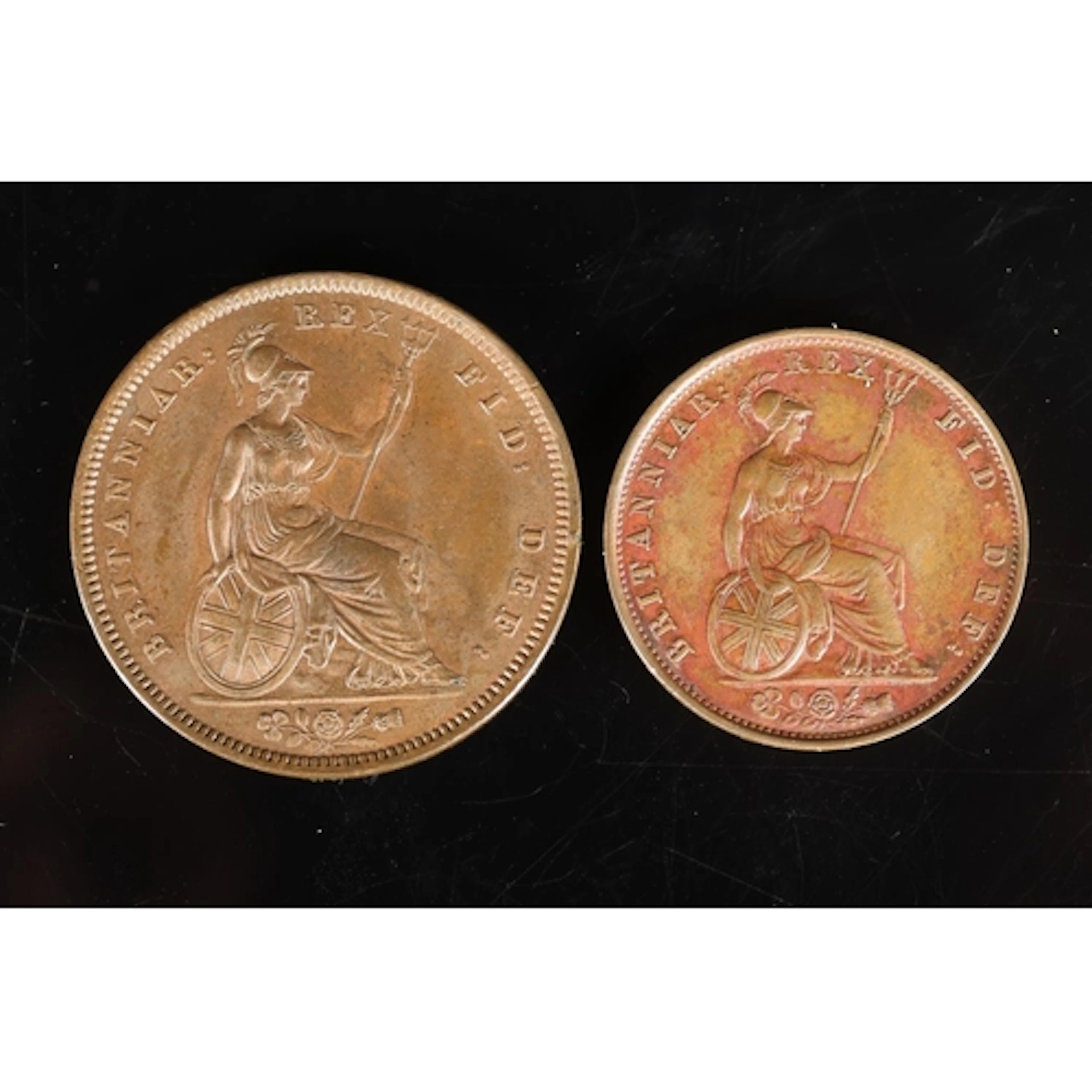 UNITED KINGDOM King William IV (1830-1837) copper penny 1834...
