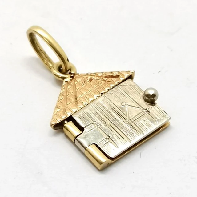 18ct marked yellow / white gold 'Always in your heart' openi...