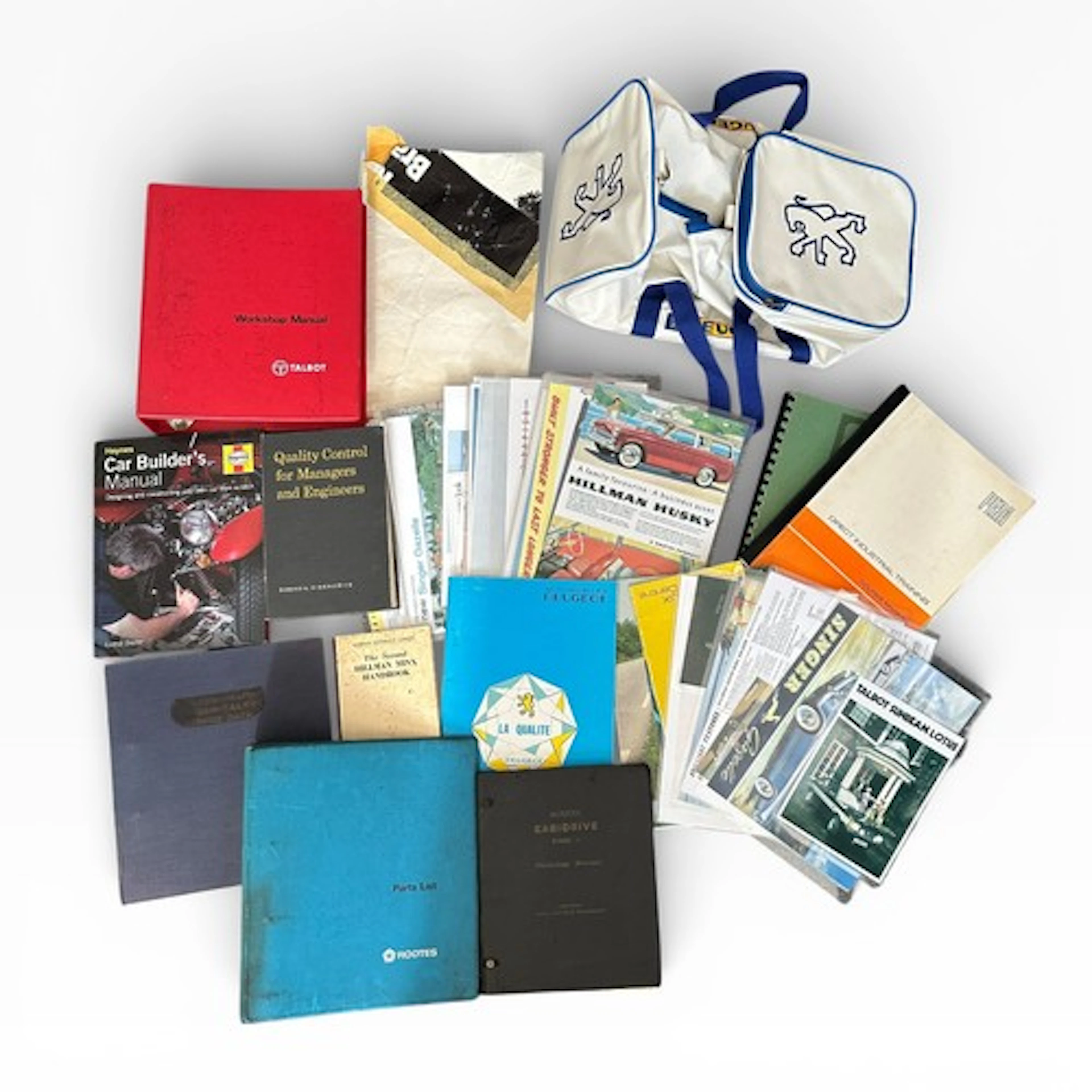 Assorted Automotive Ephemera. Including Hillman Singer broch...
