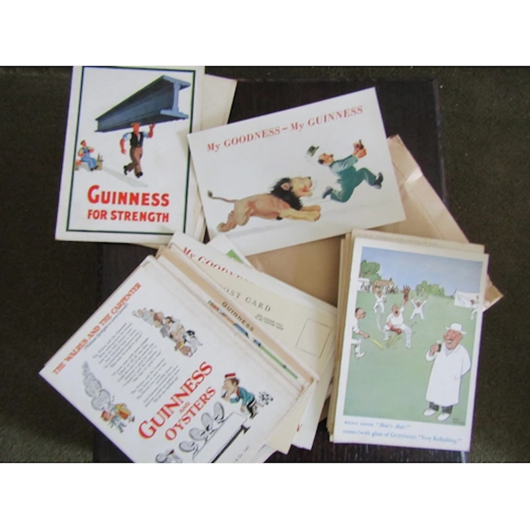 Good Collection of Vintage Guinness Advertising Postcards Co...