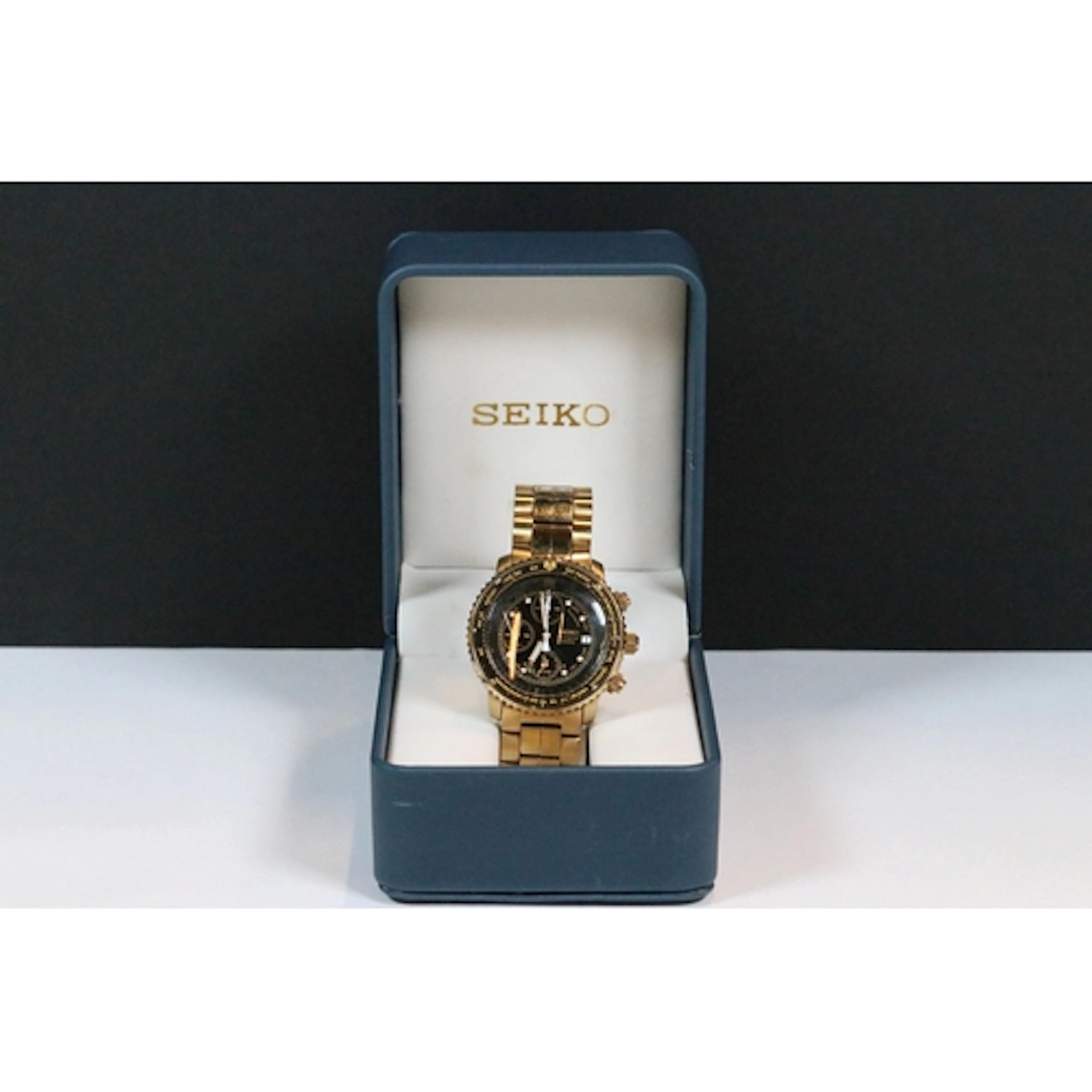 Boxed Seiko Chronograph 200m stainless steel quartz wrist wa...