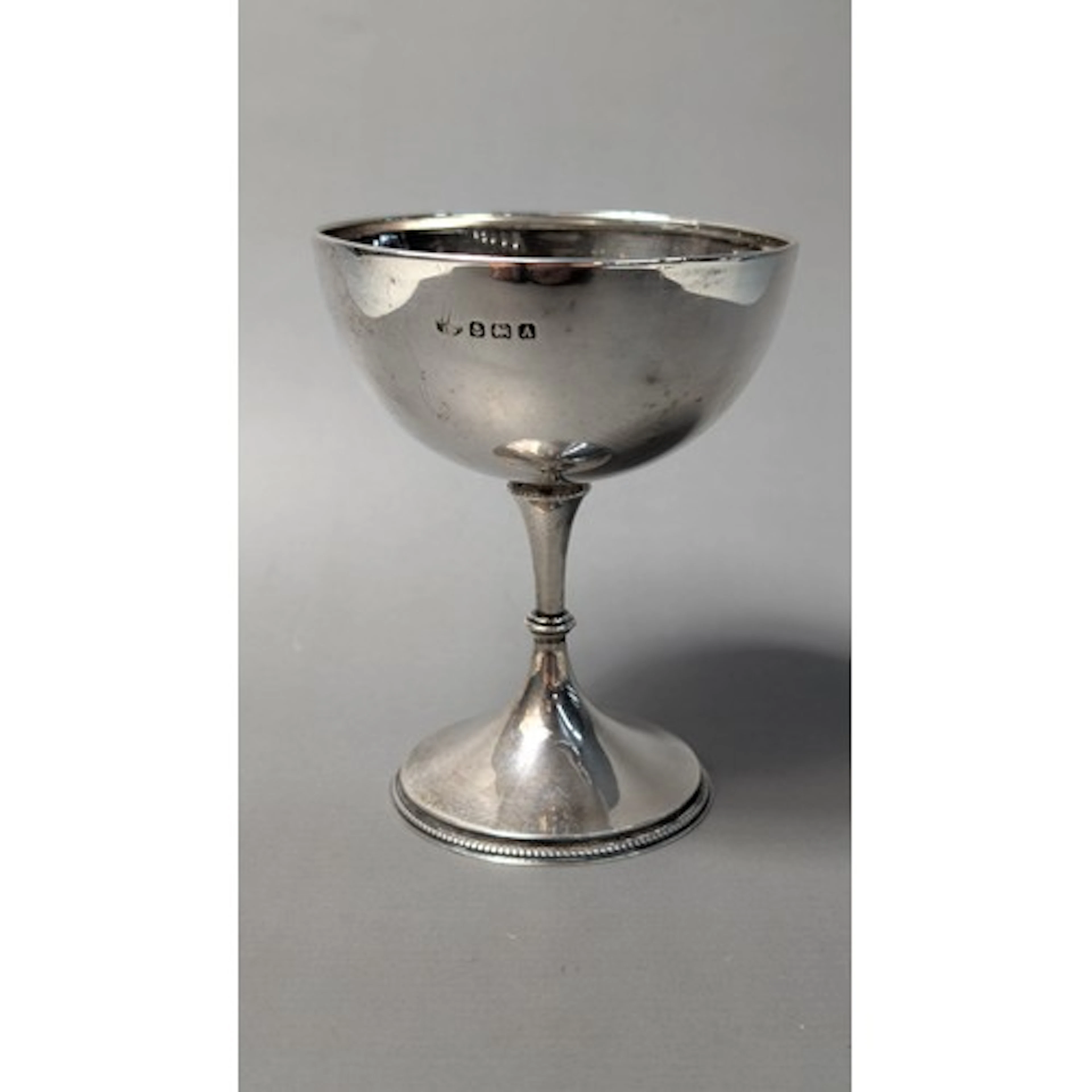 George V silver champagne coupe, maker's mark rubbed, B...