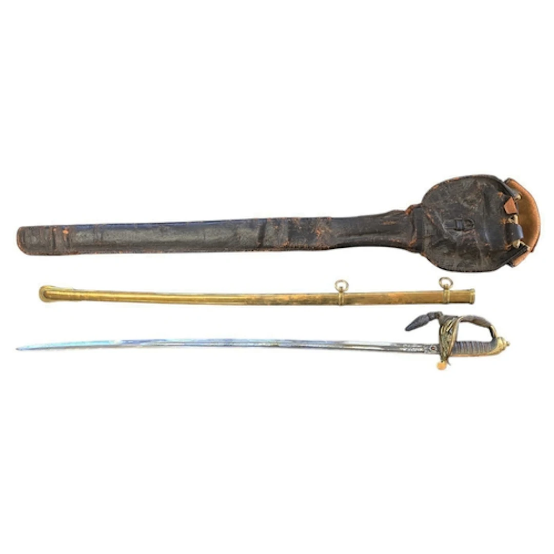 British 1845 Pattern Infantry Officers sword with knot, meta...