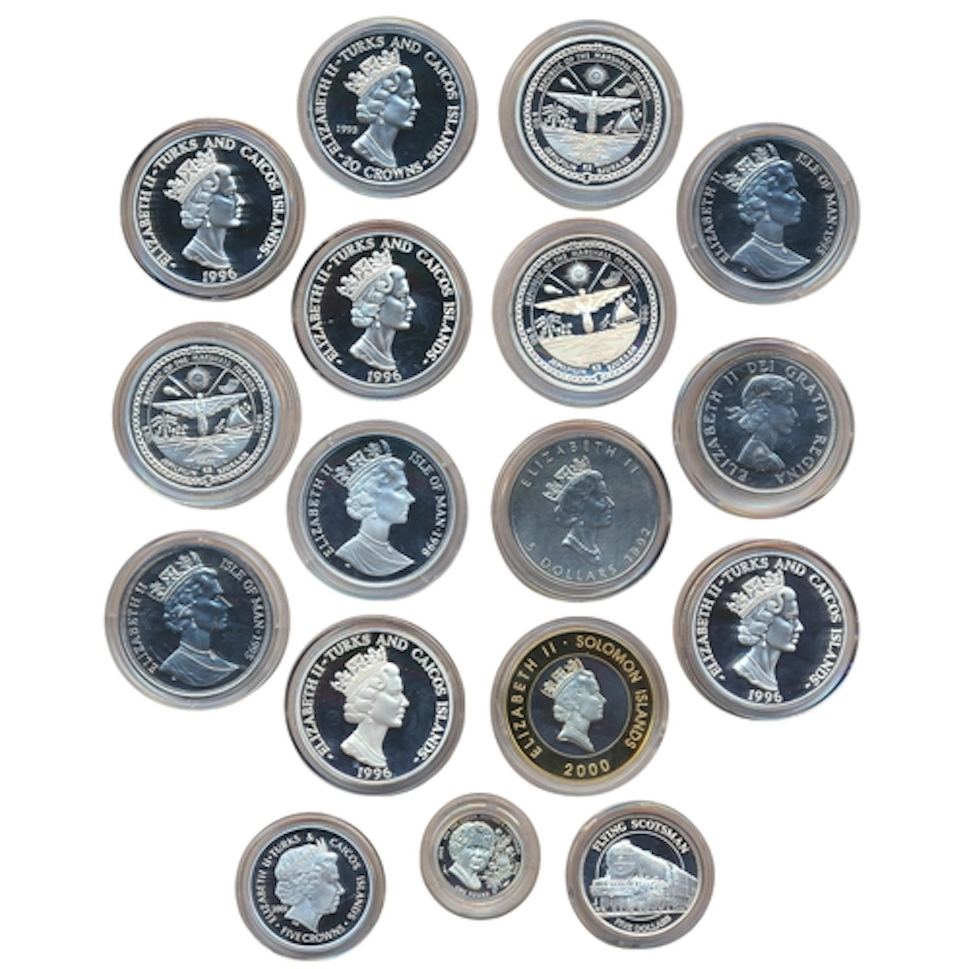 Collection of mostly silver proofs FDC, including Guernsey £...