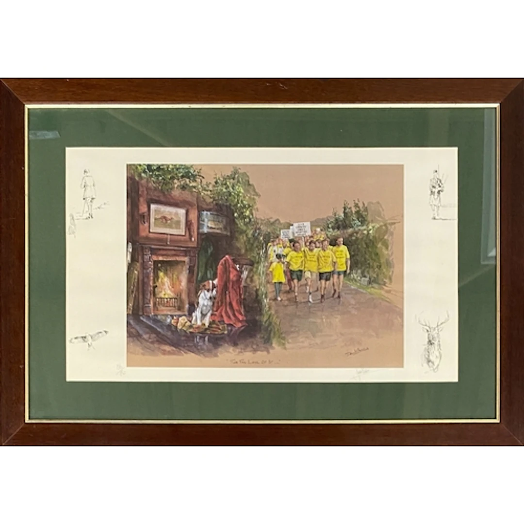 David Crane "For the Love of it ...", coloured print with fo...