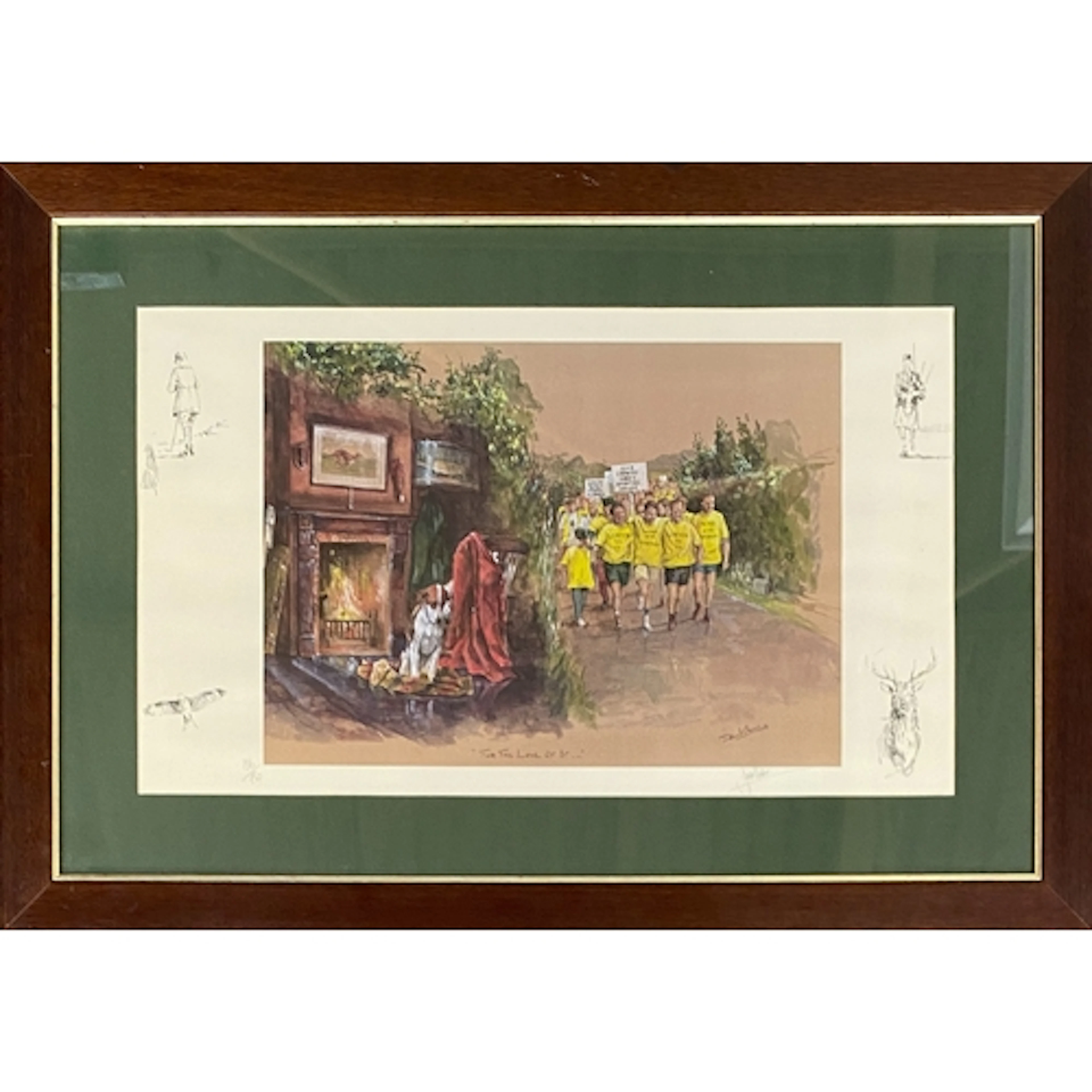 David Crane "For the Love of it ...", coloured print with fo...