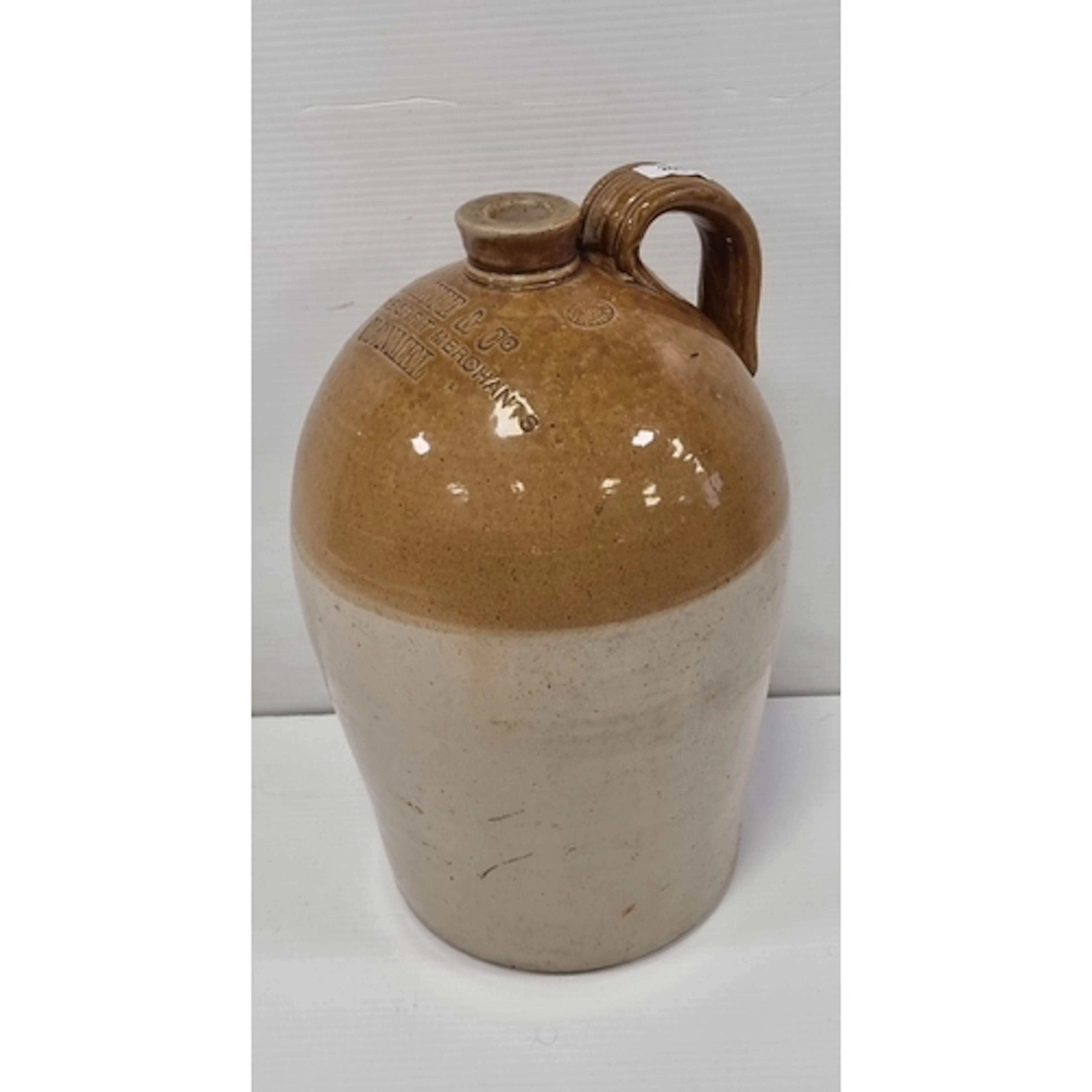 O’Keeffe & Co, Clonmel stoneware flagon, H: 43cm