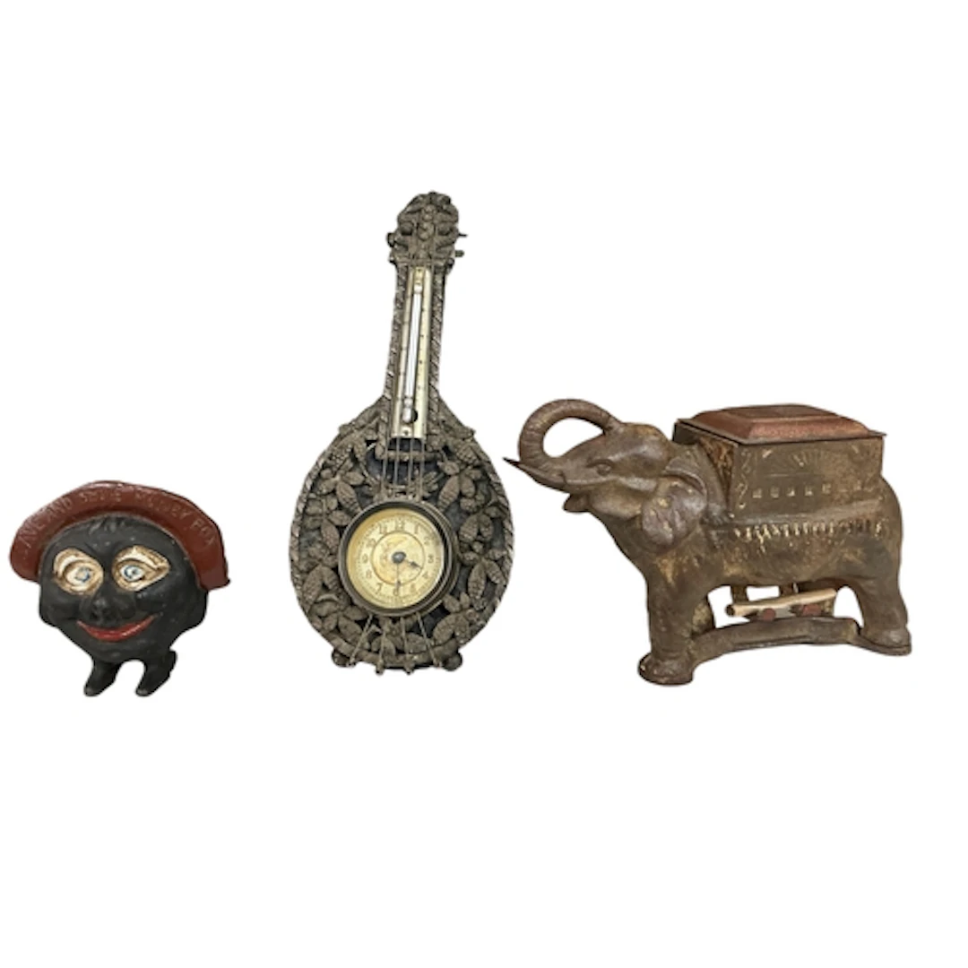 An early 20th century British United Clock Co. Pressed metal...