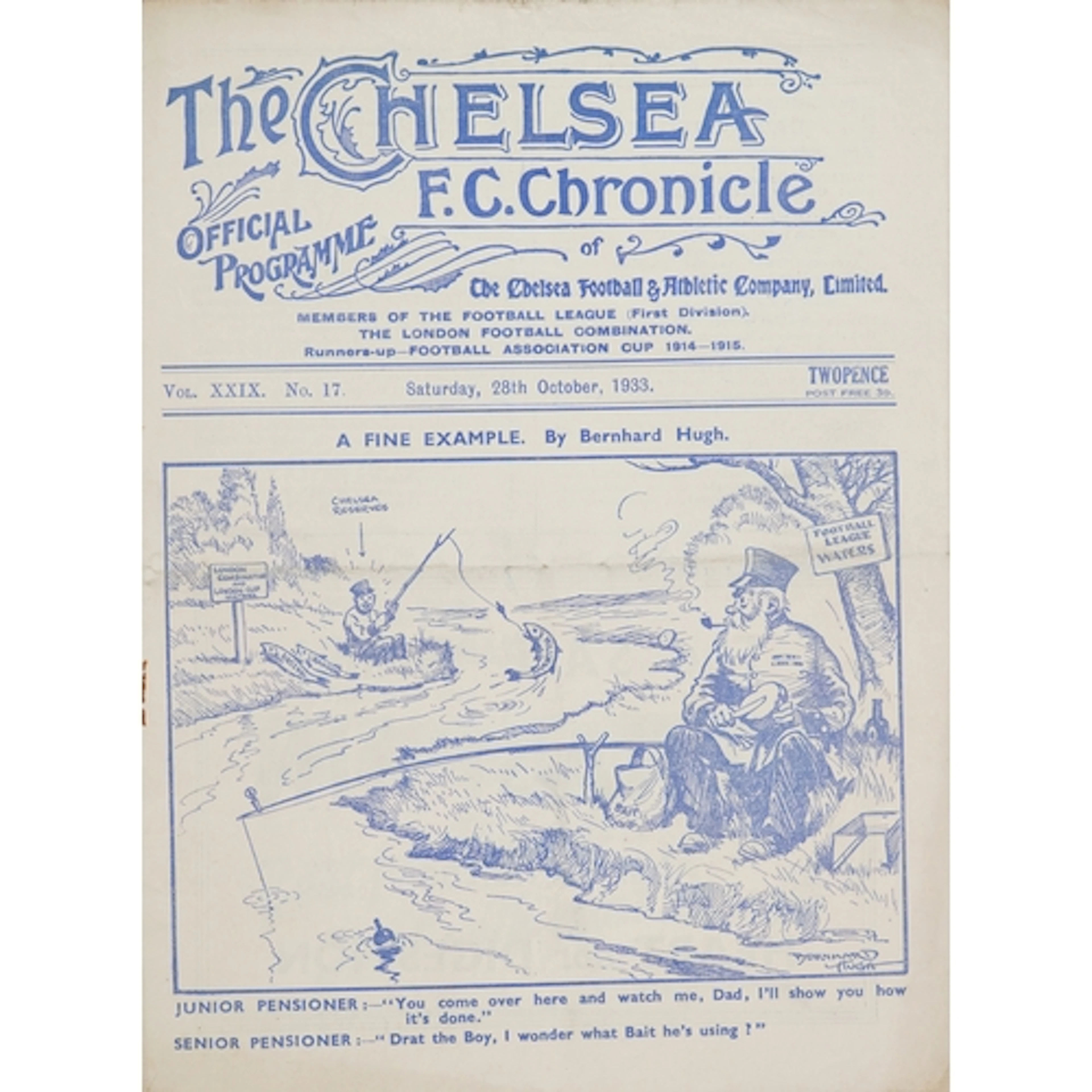 Chelsea F.C. Chronicle official football programme - A Fine ...