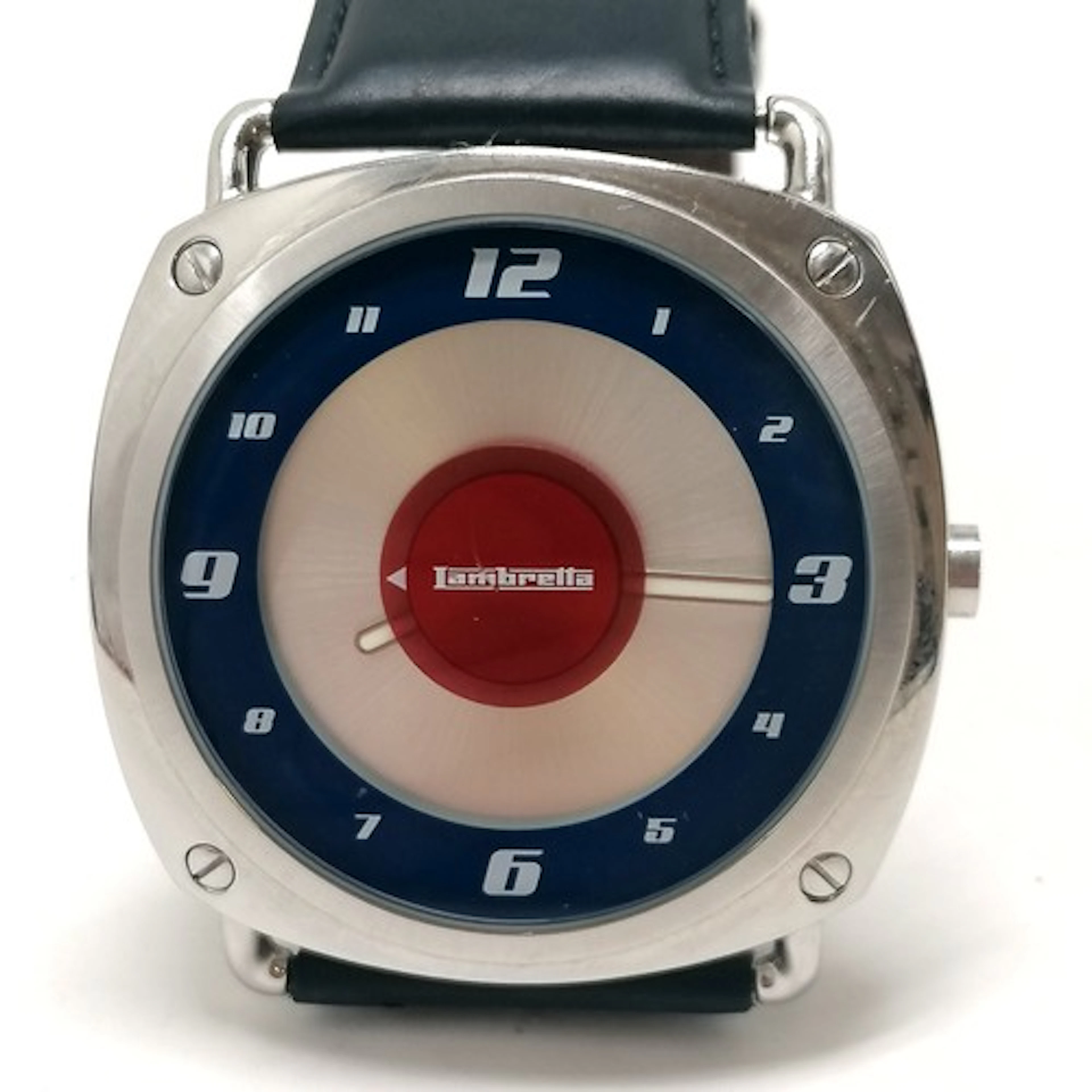 Lambretta large stainless steel quartz wristwatch (50mm case...