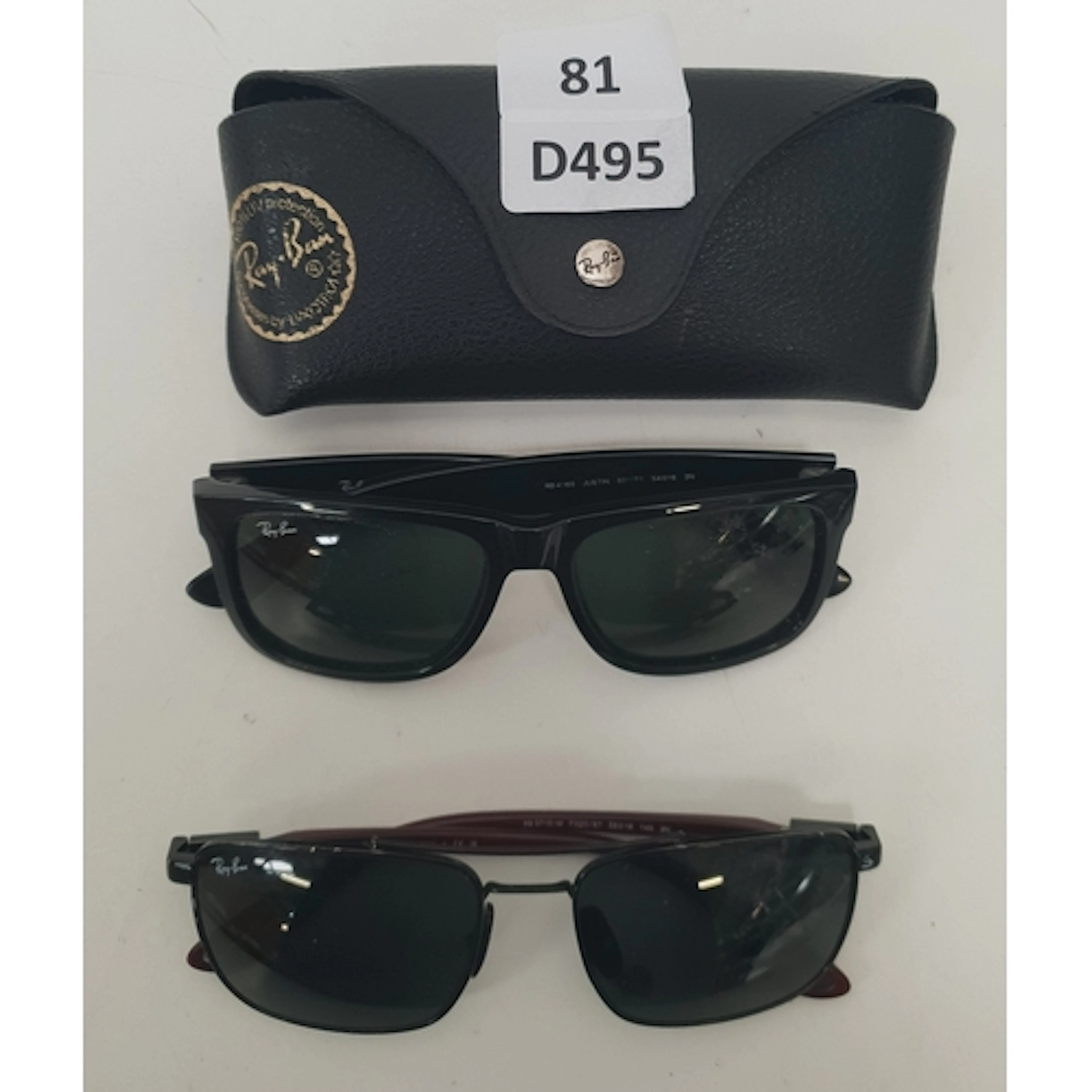 TWO PAIRS OF RAY-BAN SUNGLASSES Comprising model RB4165, WI...