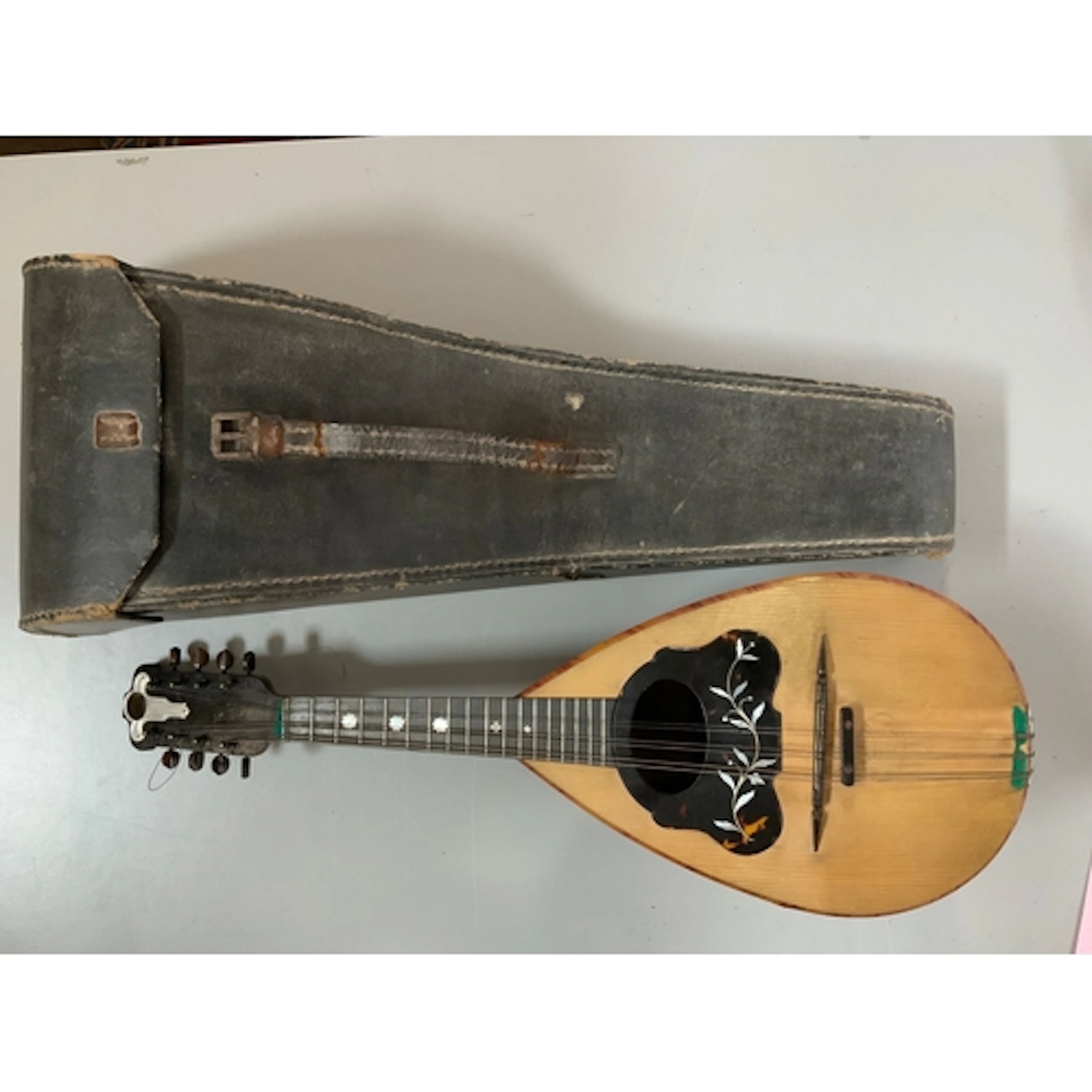 A cased vintage mandolin, Romito Carbone, Napoli.- NO RESERV...