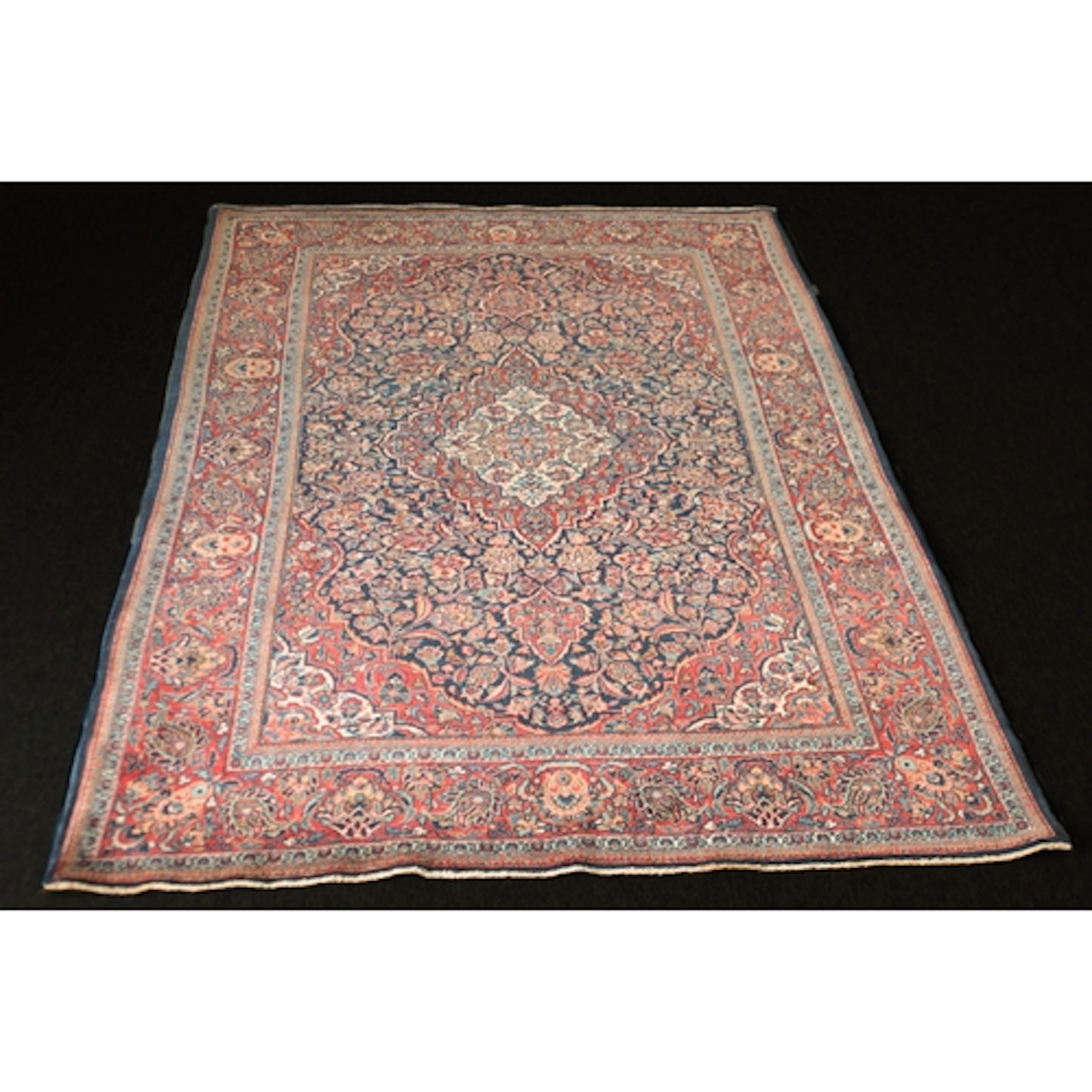 A good quality hand-knotted Kashan wool rug - probably mid-2...