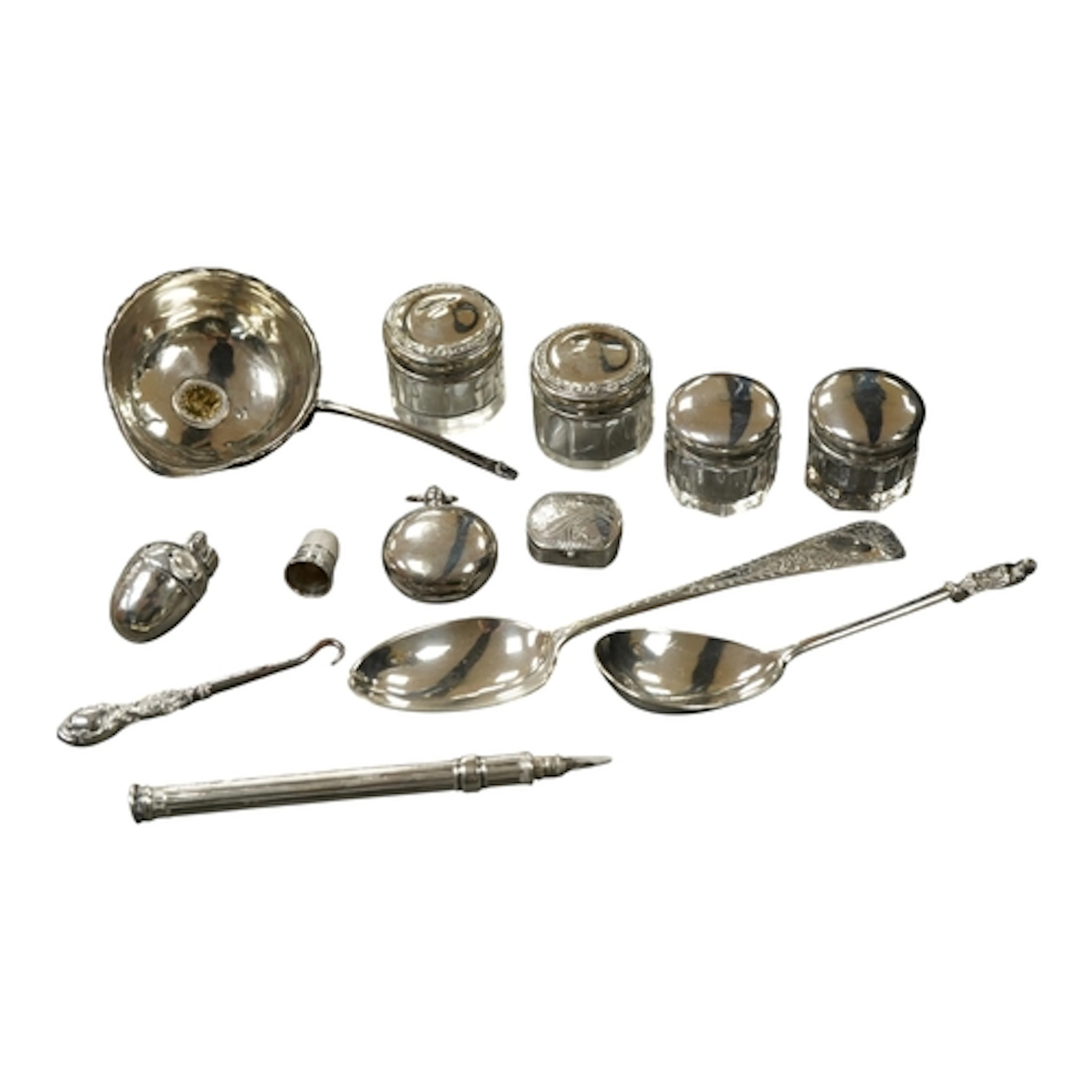 An Edwardian silver sovereign case, Sydney & Co, Birmingham,...