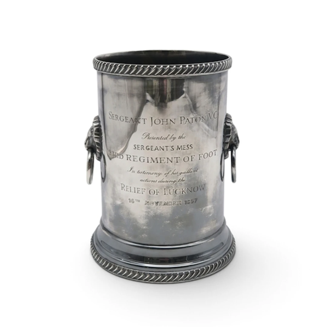 Victoria Cross Interest - a plated wine cooler, with applied...
