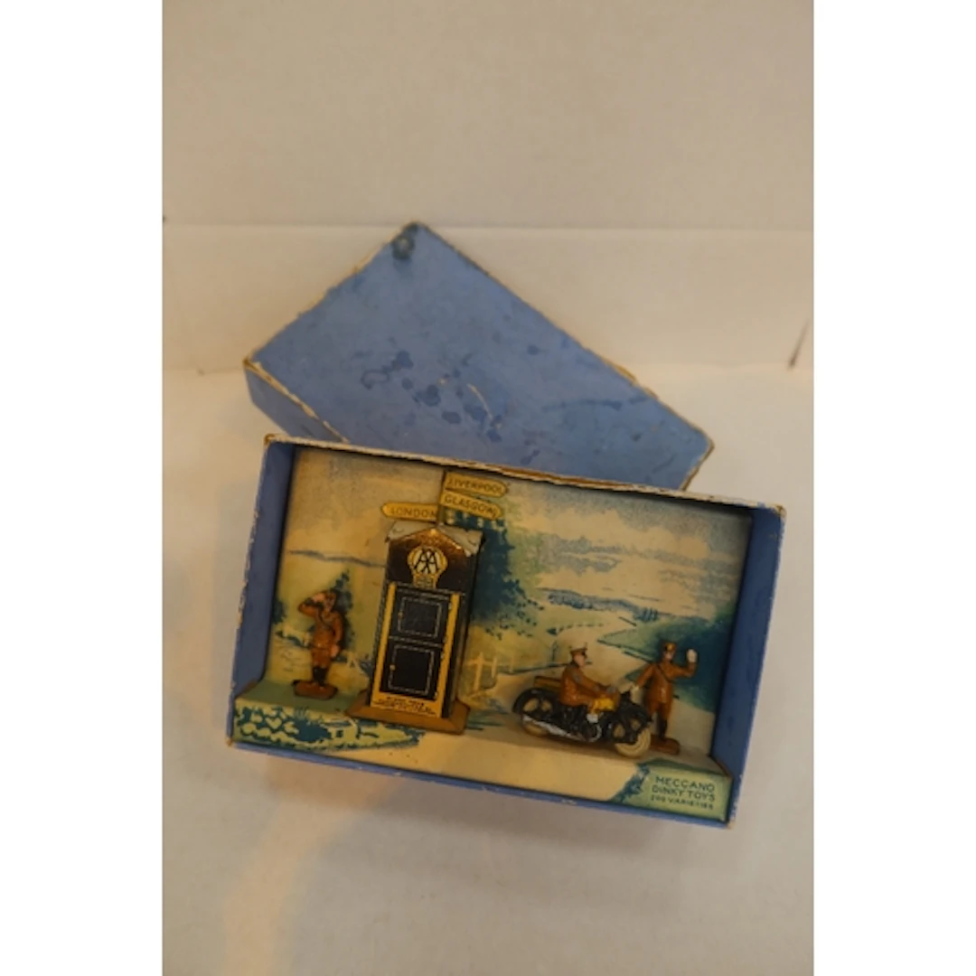Boxed Dinkly Toys AA HVT motorcycle patrol set