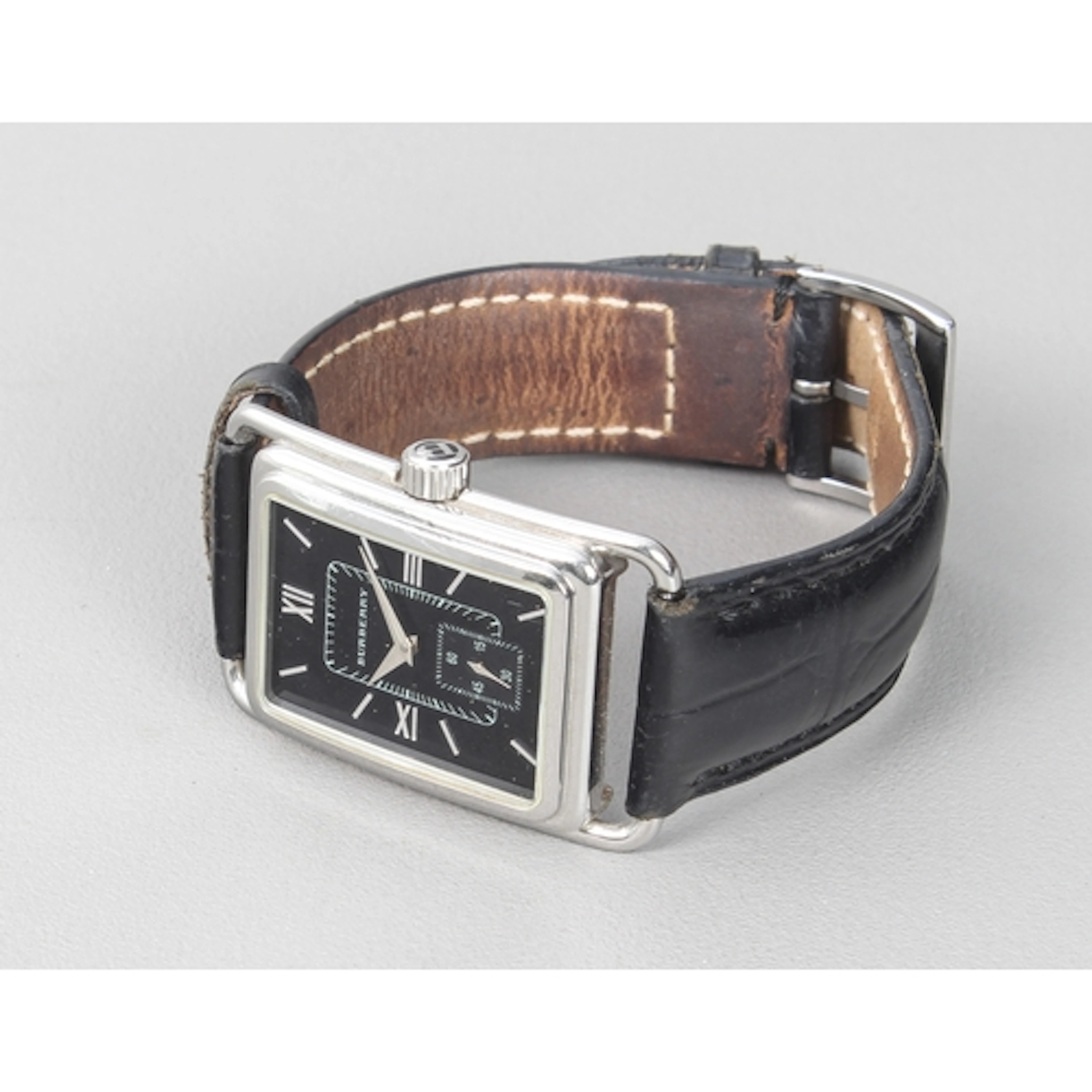 A Burberry gents 'Square Style' gents quartz wrist watch - c...