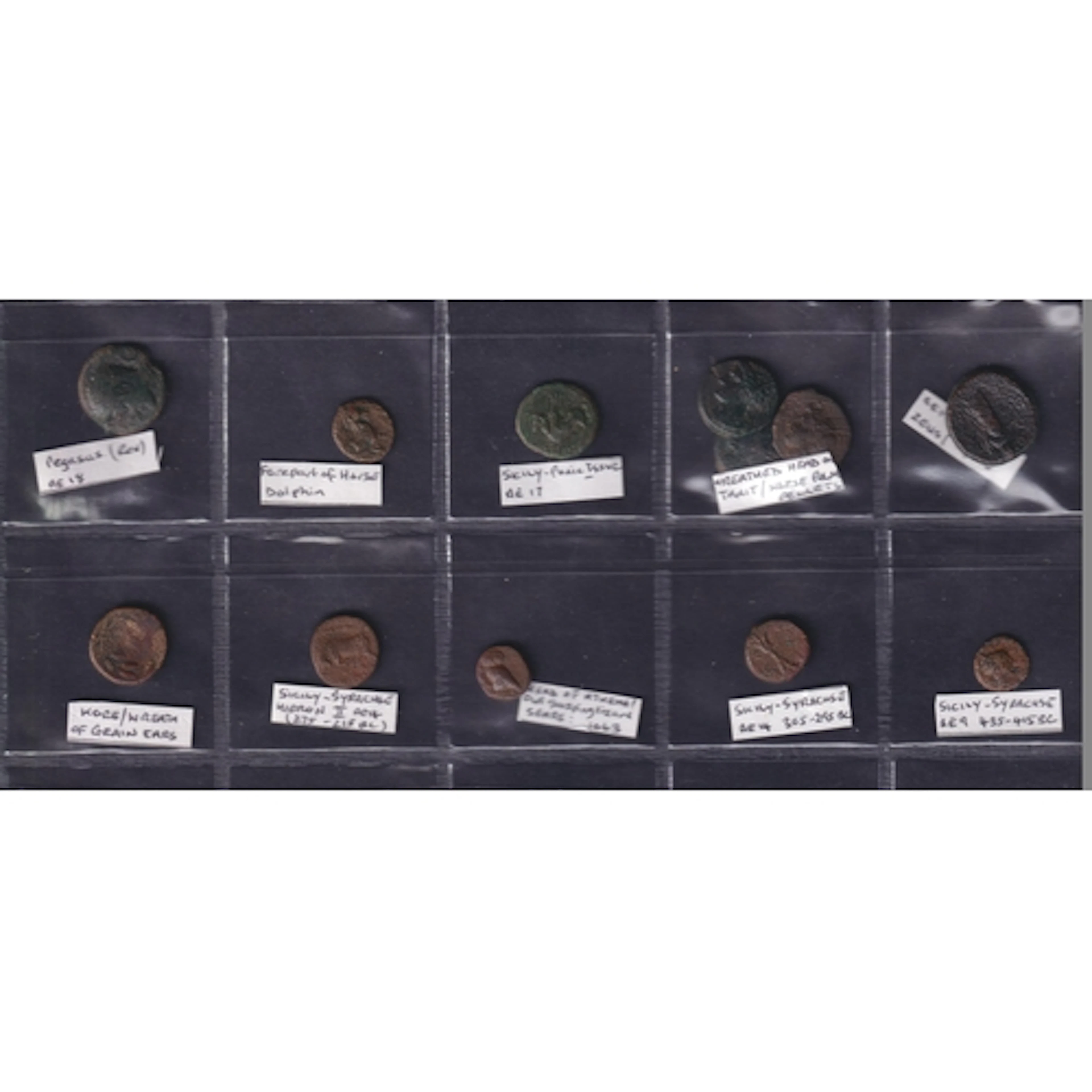 A group of 12 bronze minor coins of Carthage & Sicily. All i...