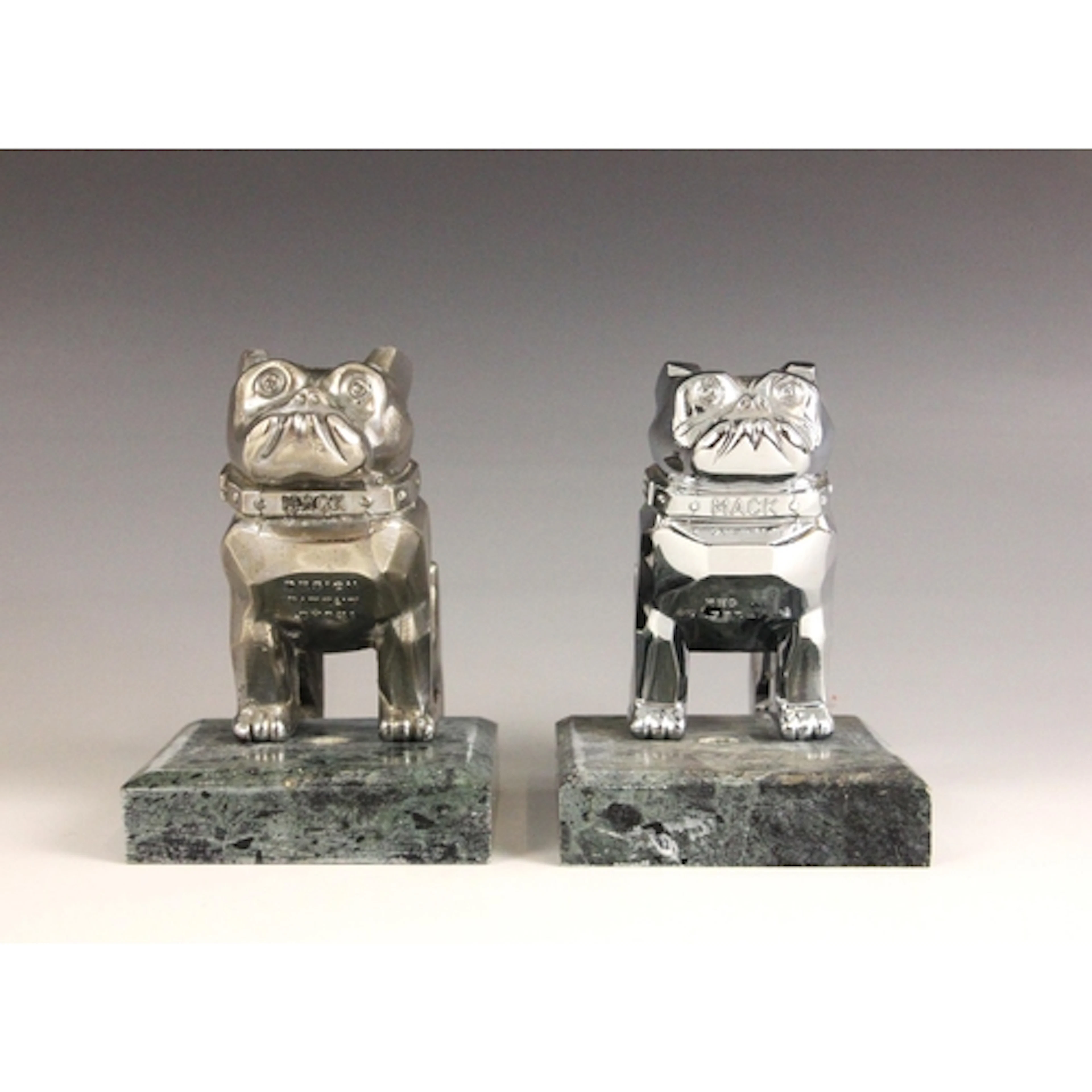 A Mack Trucks Inc chrome plated metal ‘Mack The Bulldog’ tru...