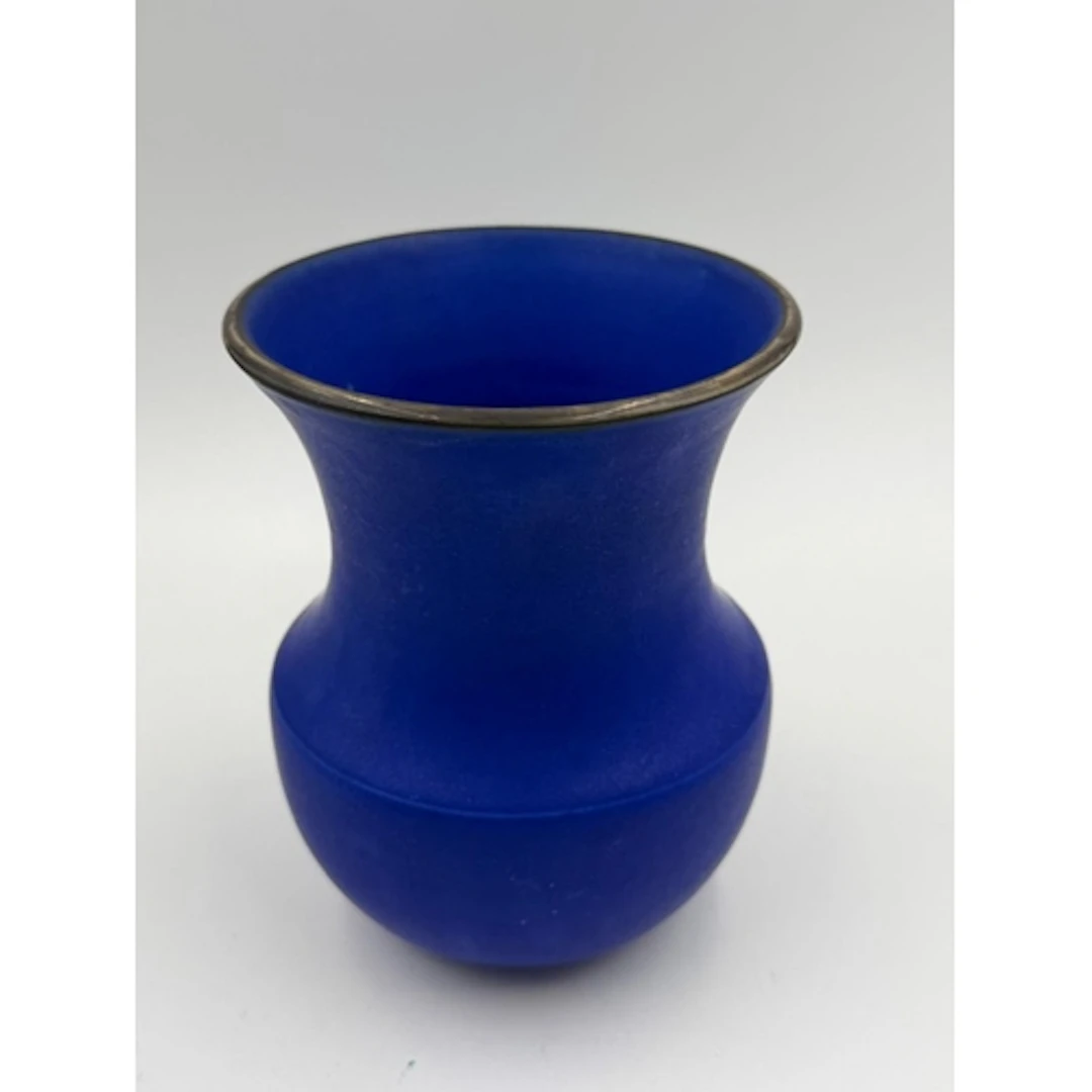 A George Wilson (1924-2004( blue vase, approximate height 15...