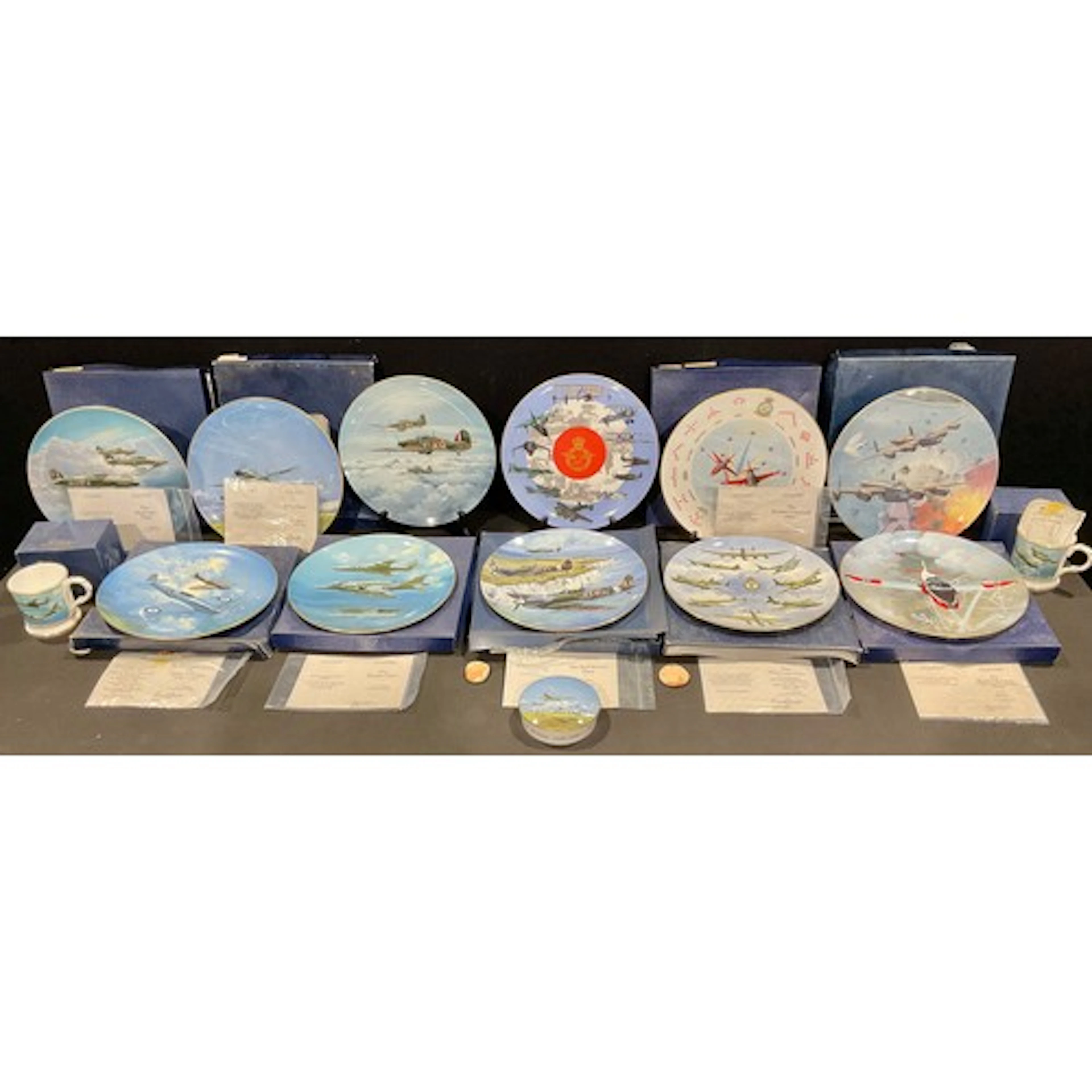 A collection of Coalport R.A.F Battle of The Skies edition d...