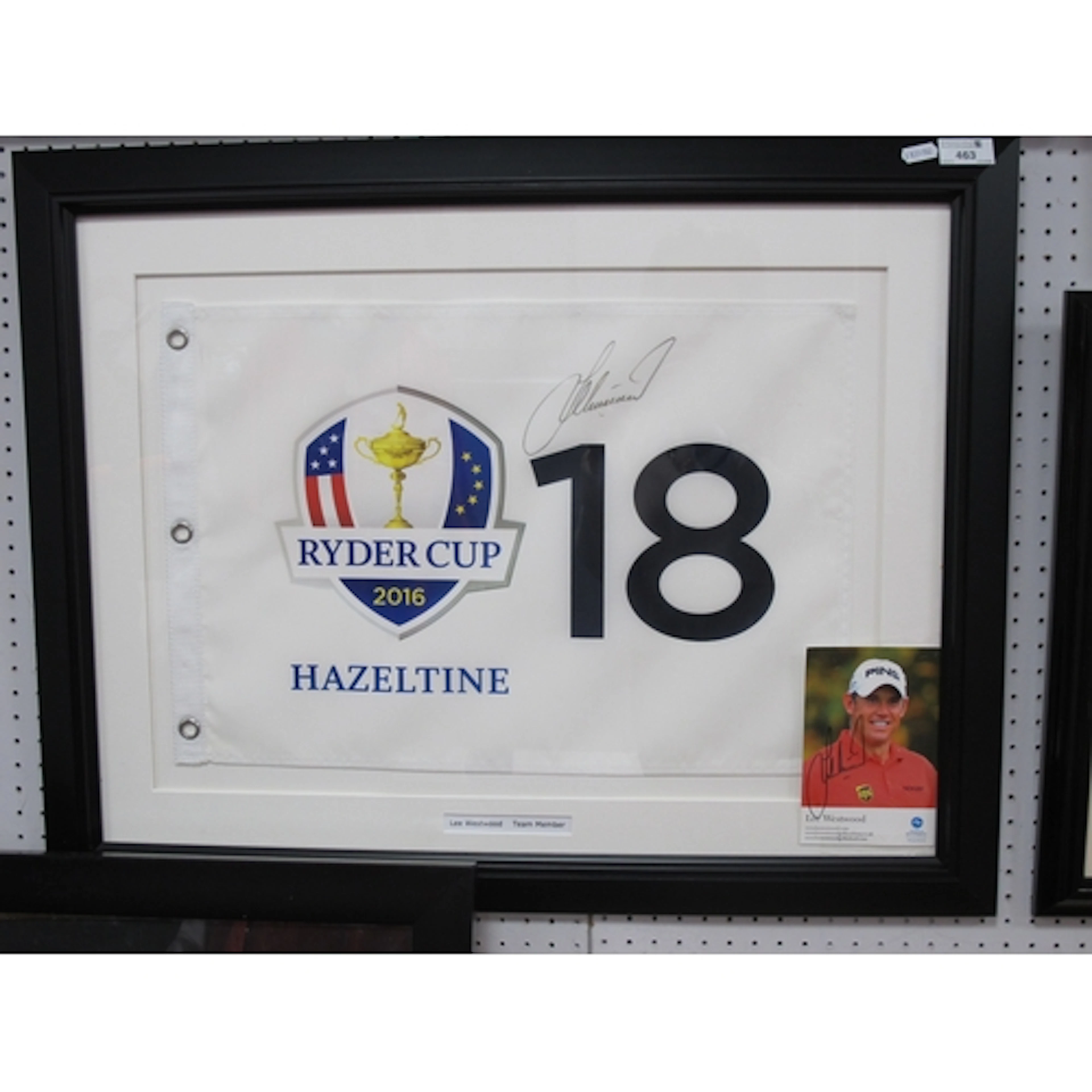 Golf - Lee Westwood Autographs, one black pen signed on a 'R...
