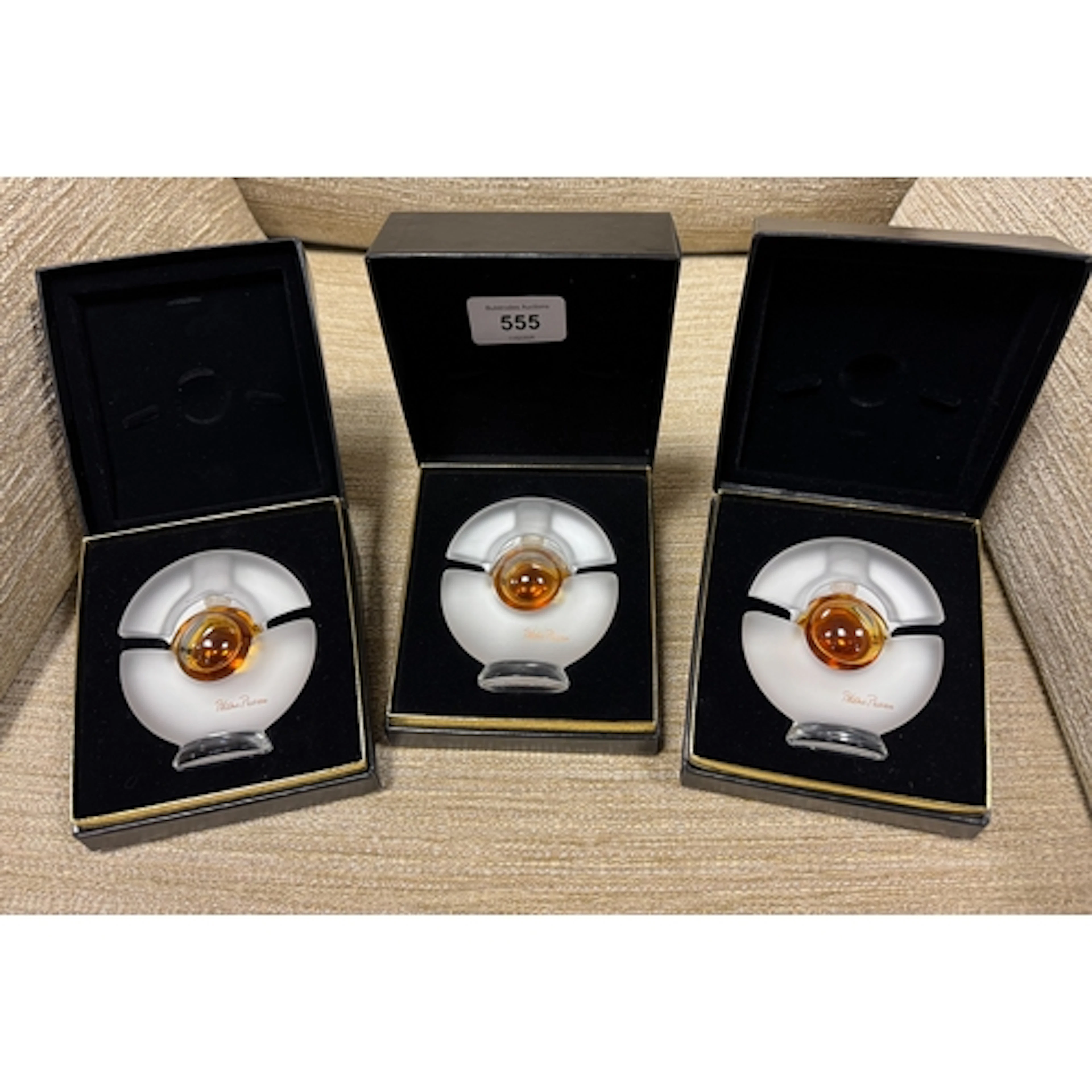 Paloma Picasso 7.5ml parfum in a crystal bottle (three boxes...