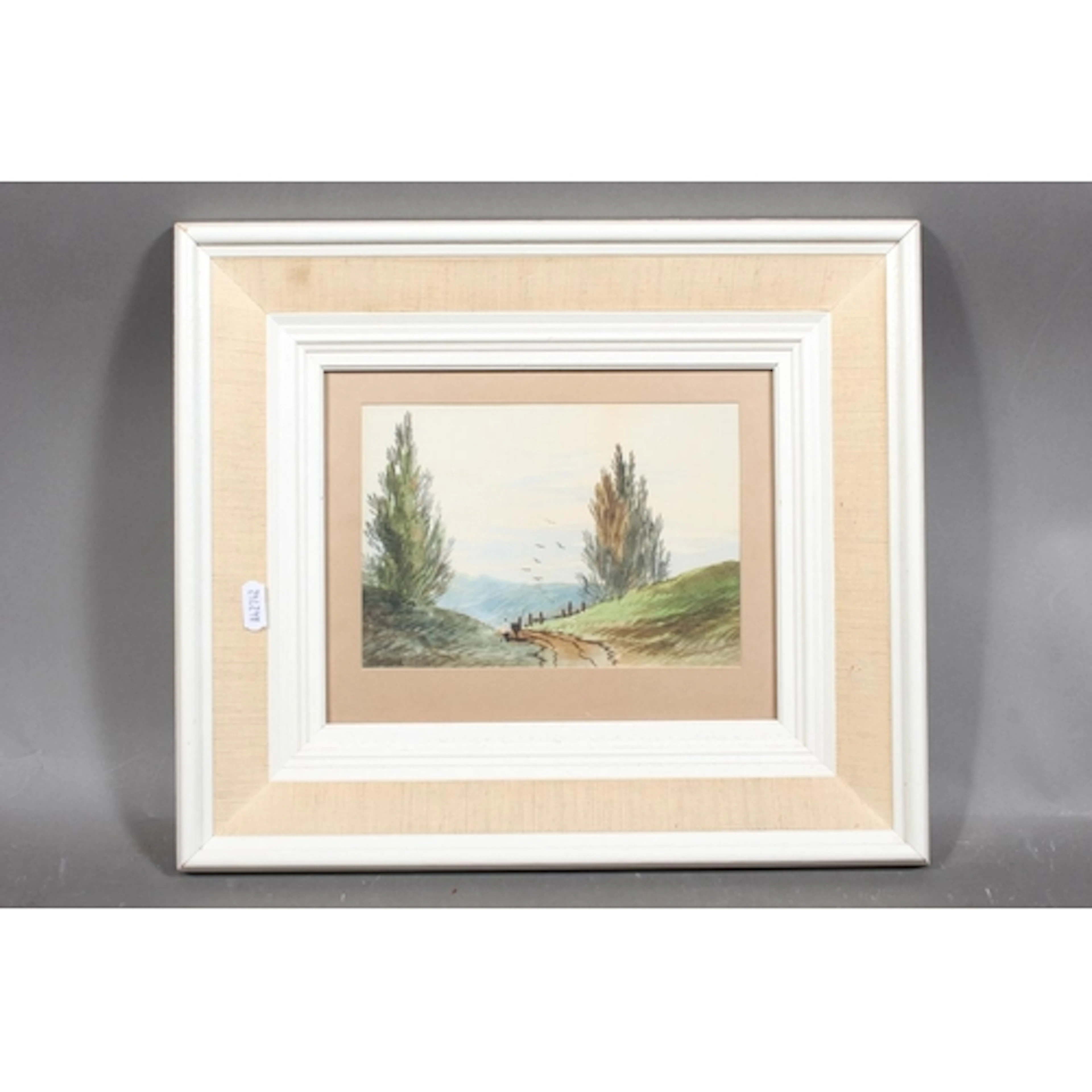 EDWIN E EARP, figures on a country path, signed lower left, ...