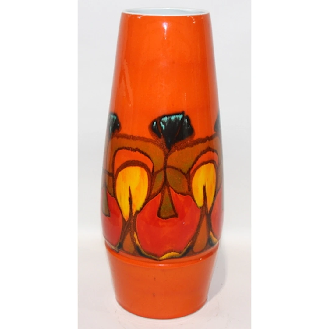 Poole Pottery shape 85 Delphis stick stand decorated by Lynn...