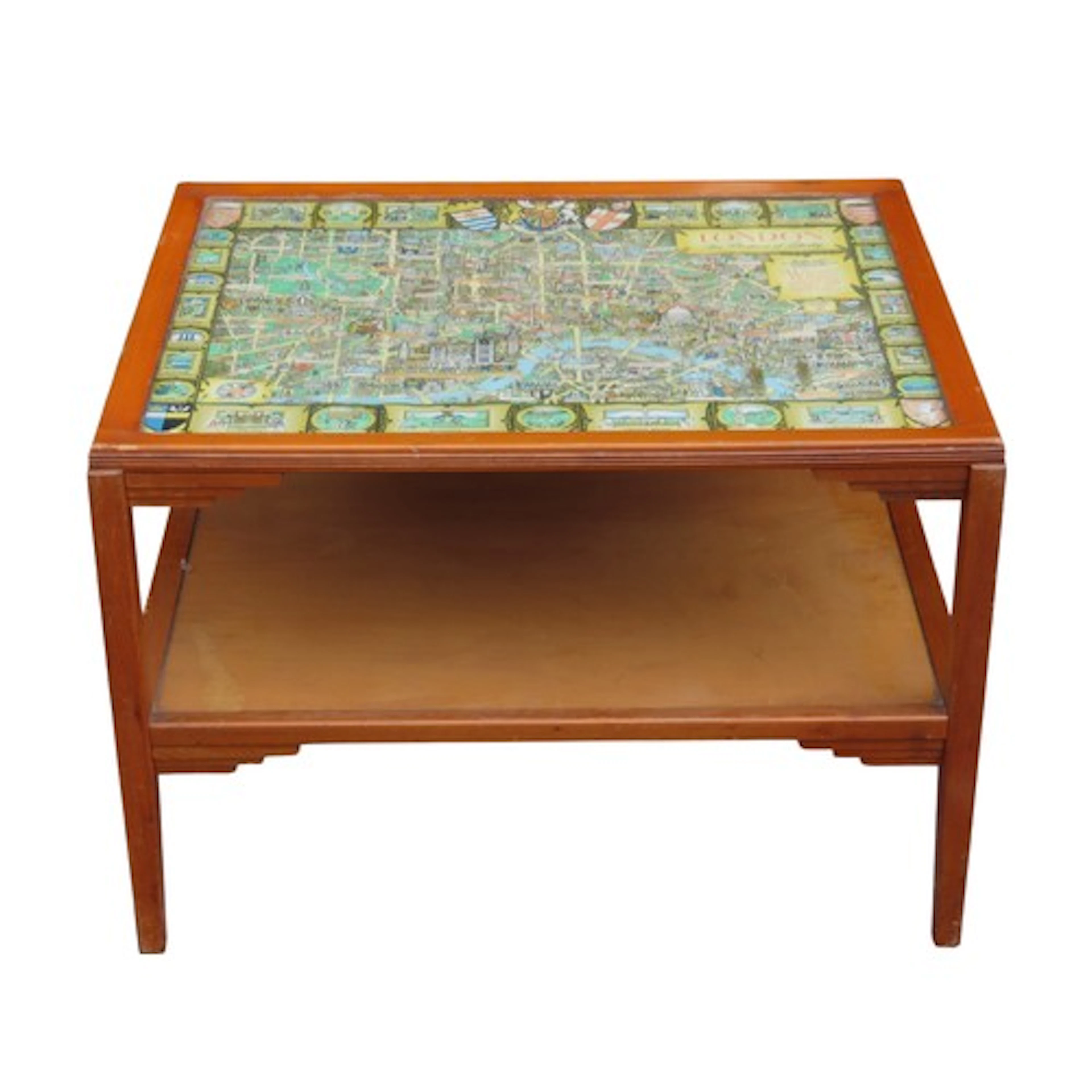 A mid 20th century teak two tier coffee table by David Joel ...