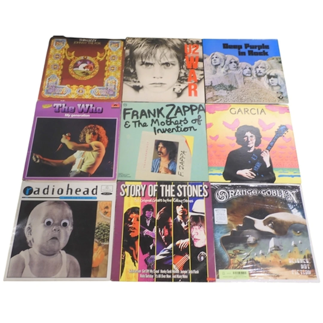 ROCK/METAL/BLUESROCK/PSYCH - A lot of 12" Vinyl LP reco...