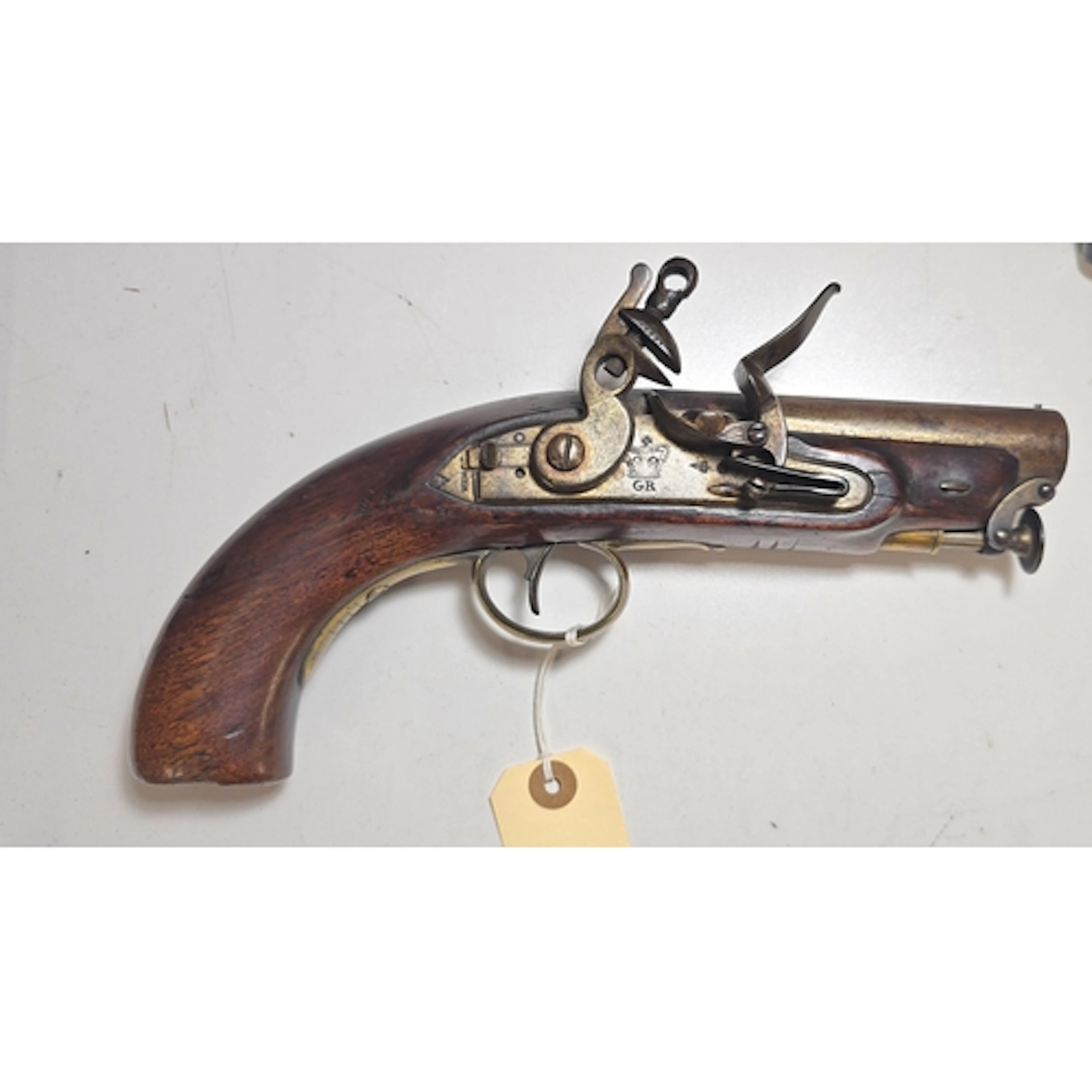 A .65" 1831 pattern Constabulary or Customs flintlock pistol...