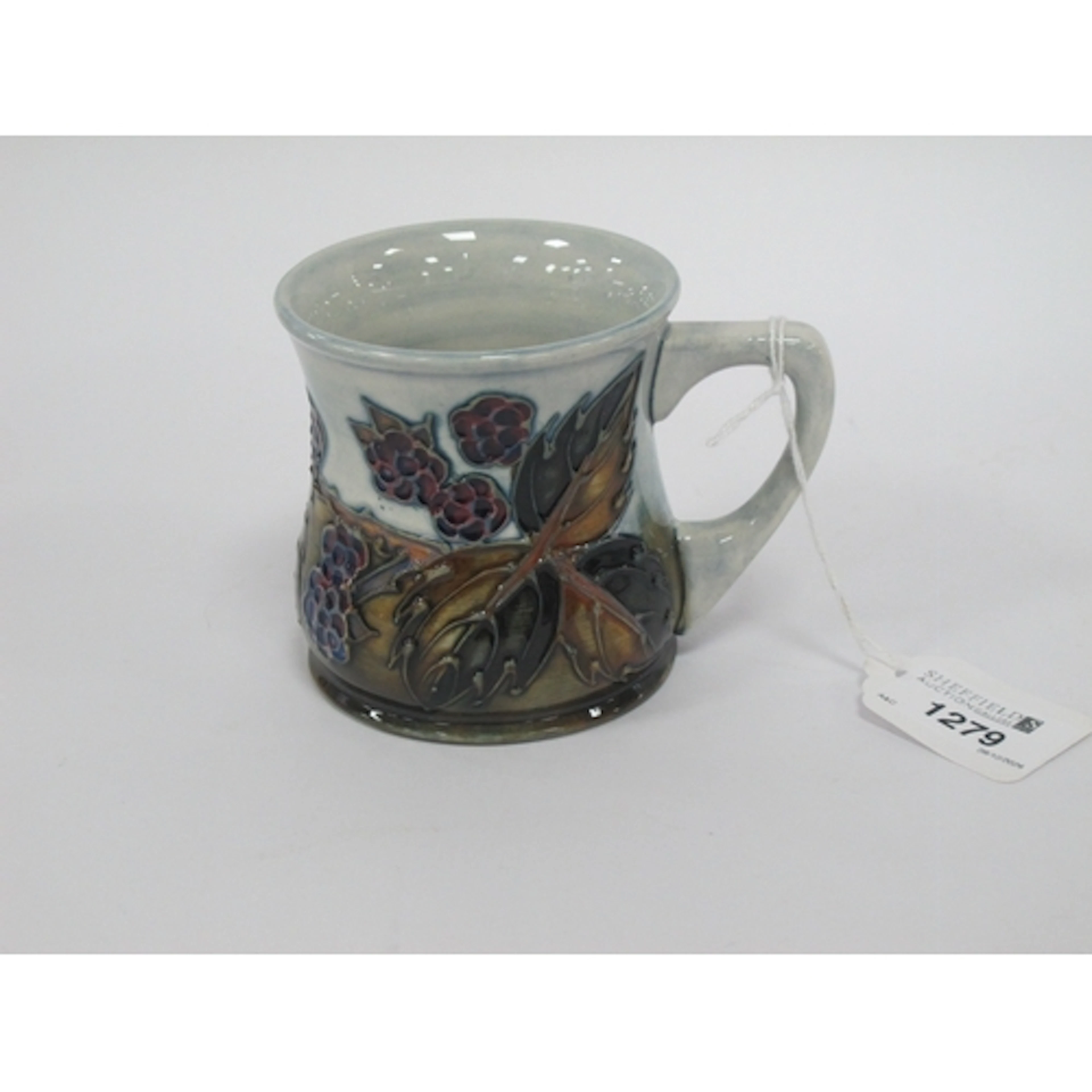 Moorcroft Pottery 'Berries' Mug 8.5cm.