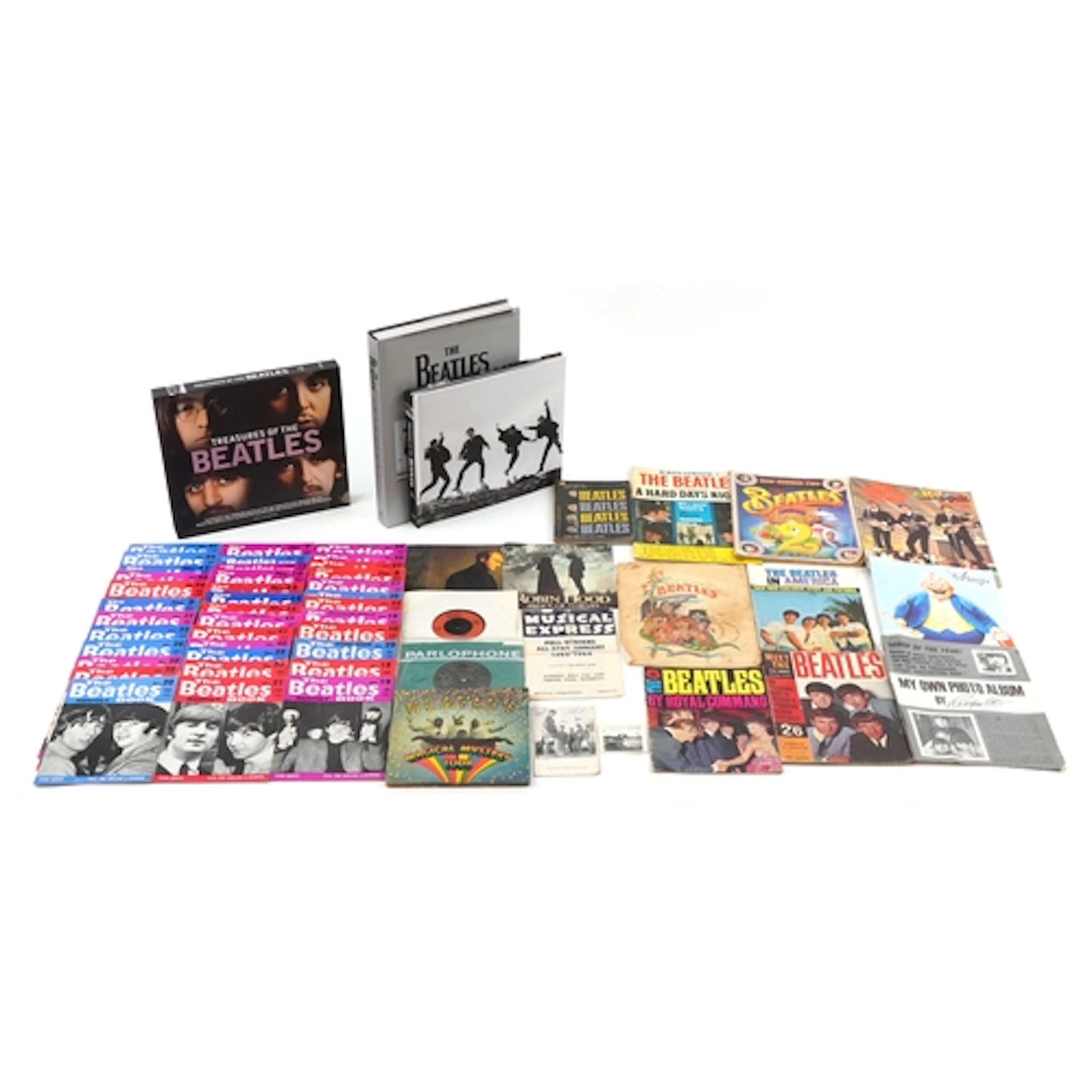 Collection of The Beatles ephemera including Treasures of Th...