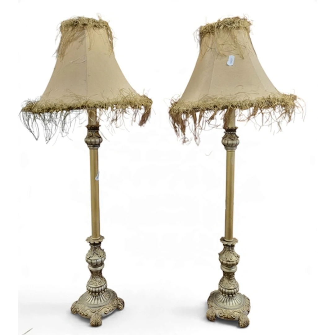 A pair of Table Lamps. H 65 cm approx.