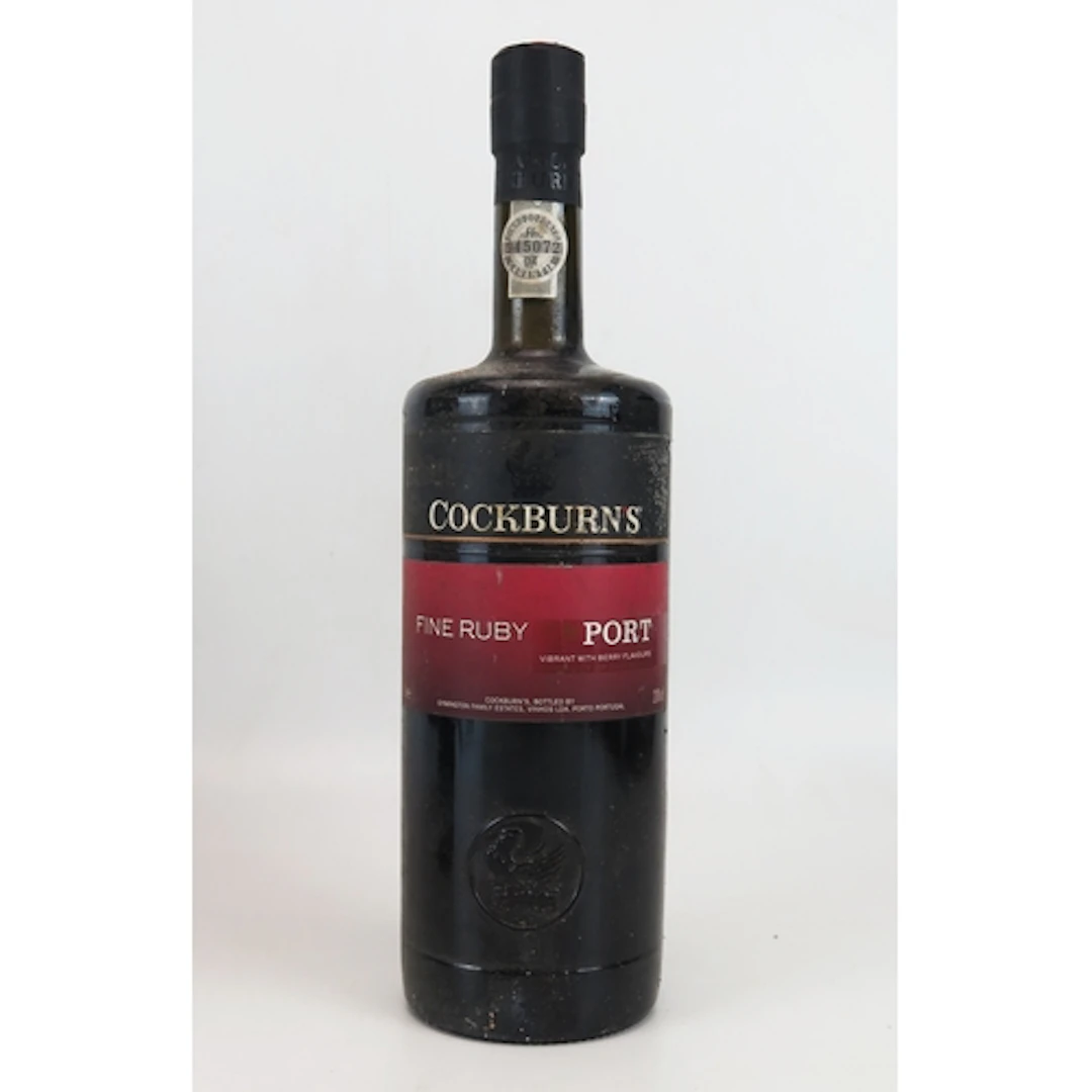 1 Litre bottle of Cockburn's Fine Ruby Port. ALCOHOL IS SOL...