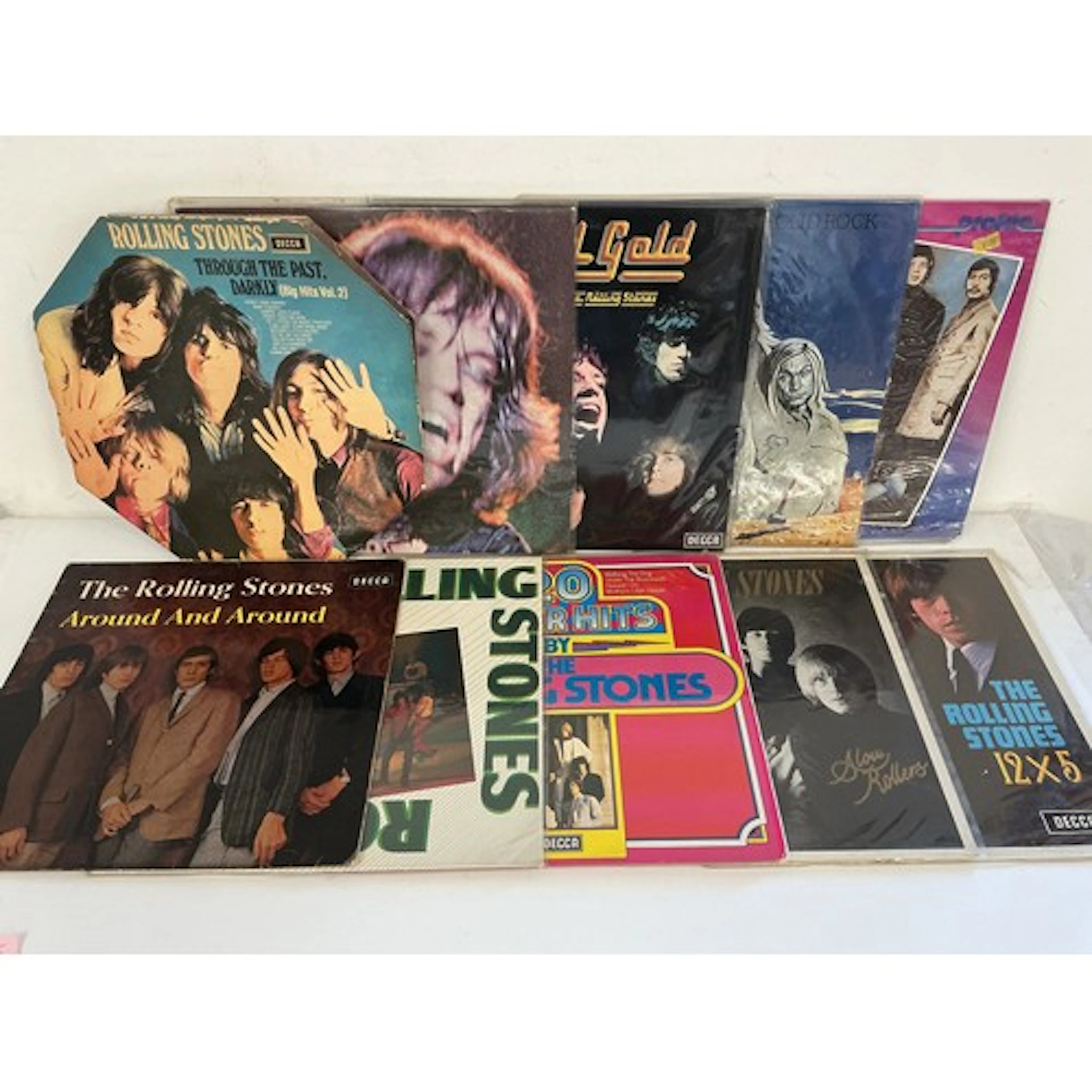 A collection of Rolling Stones compilation LPs, some foreign...