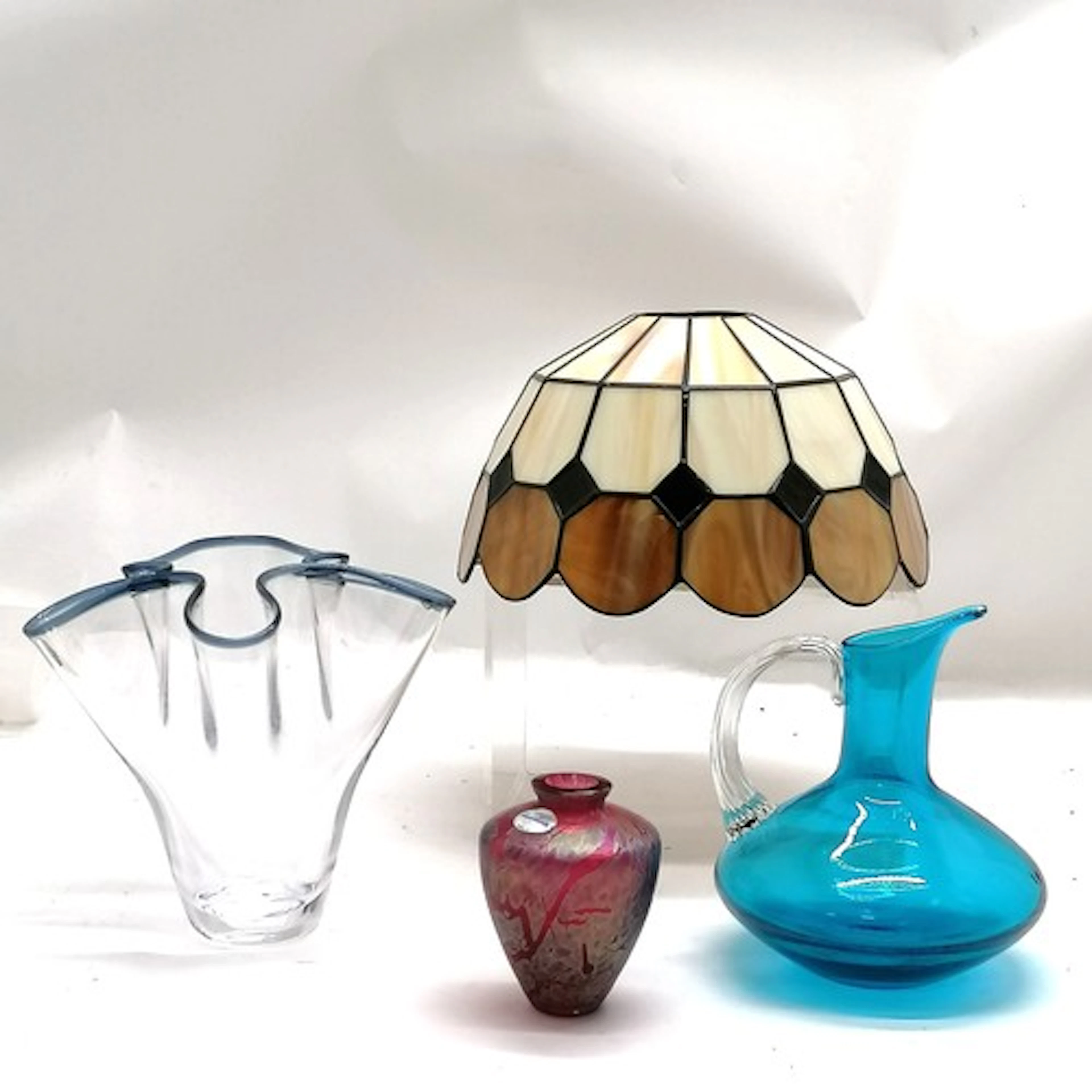 Villeroy & Boch handkerchief style vase, Royal Brierley irid...