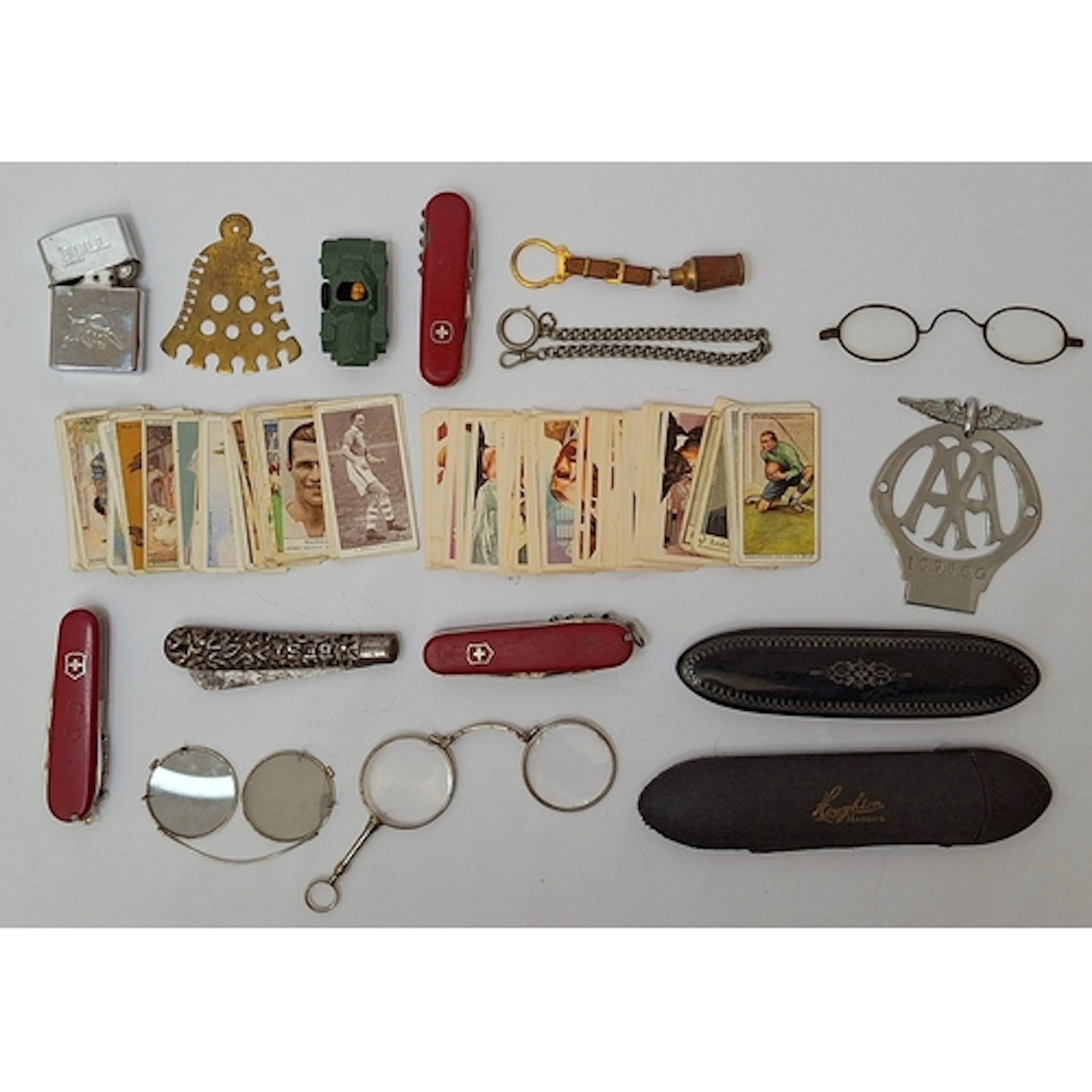 Antique Paper Mache Decorative Spectacles Case & Houghton Ma...
