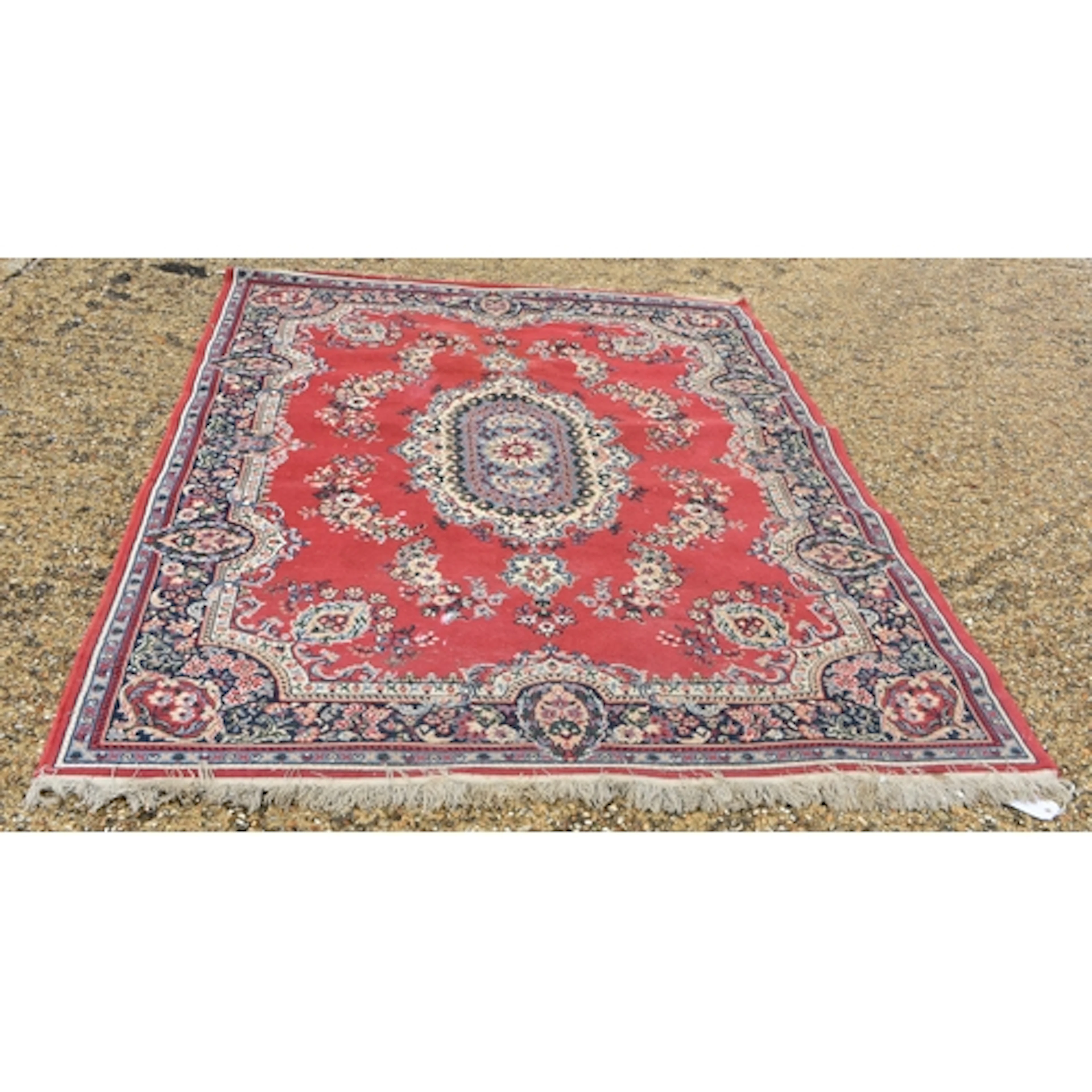 A large European rug.169 x 236cm