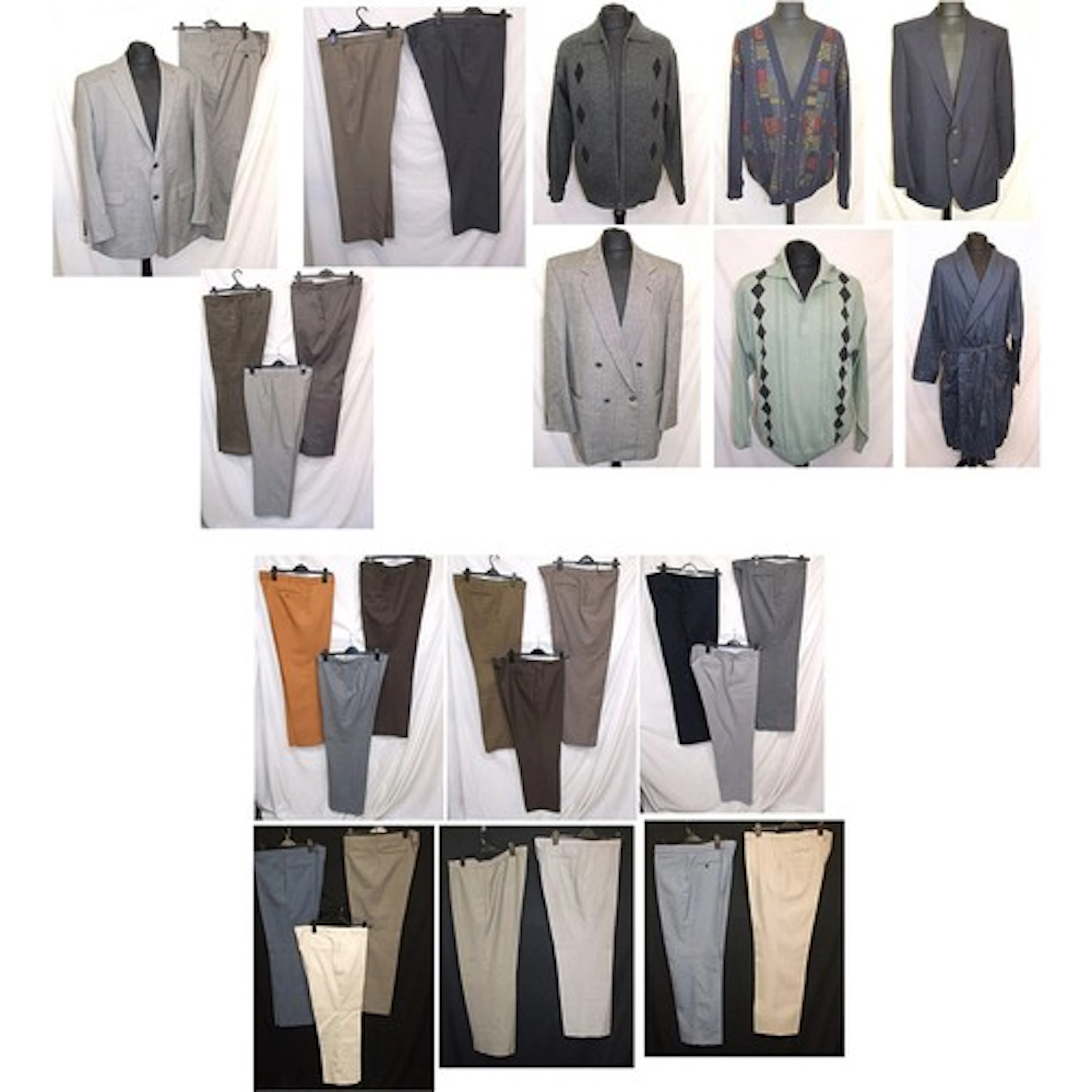 Mens Clothing incl. Taylor & Wright grey trousers size 44W, ...