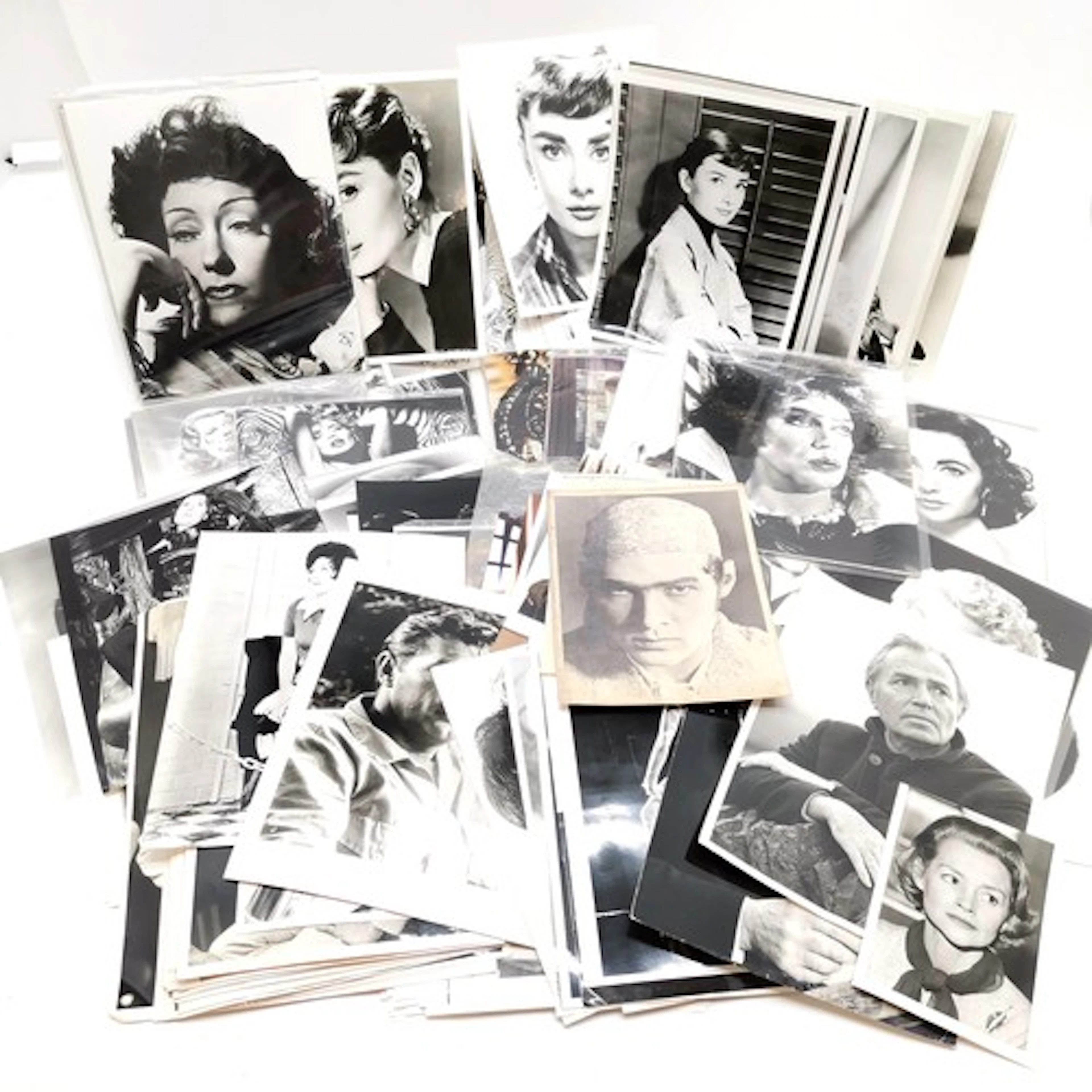 Qty of photographs / pictures of film stars inc Audrey Hepbu...