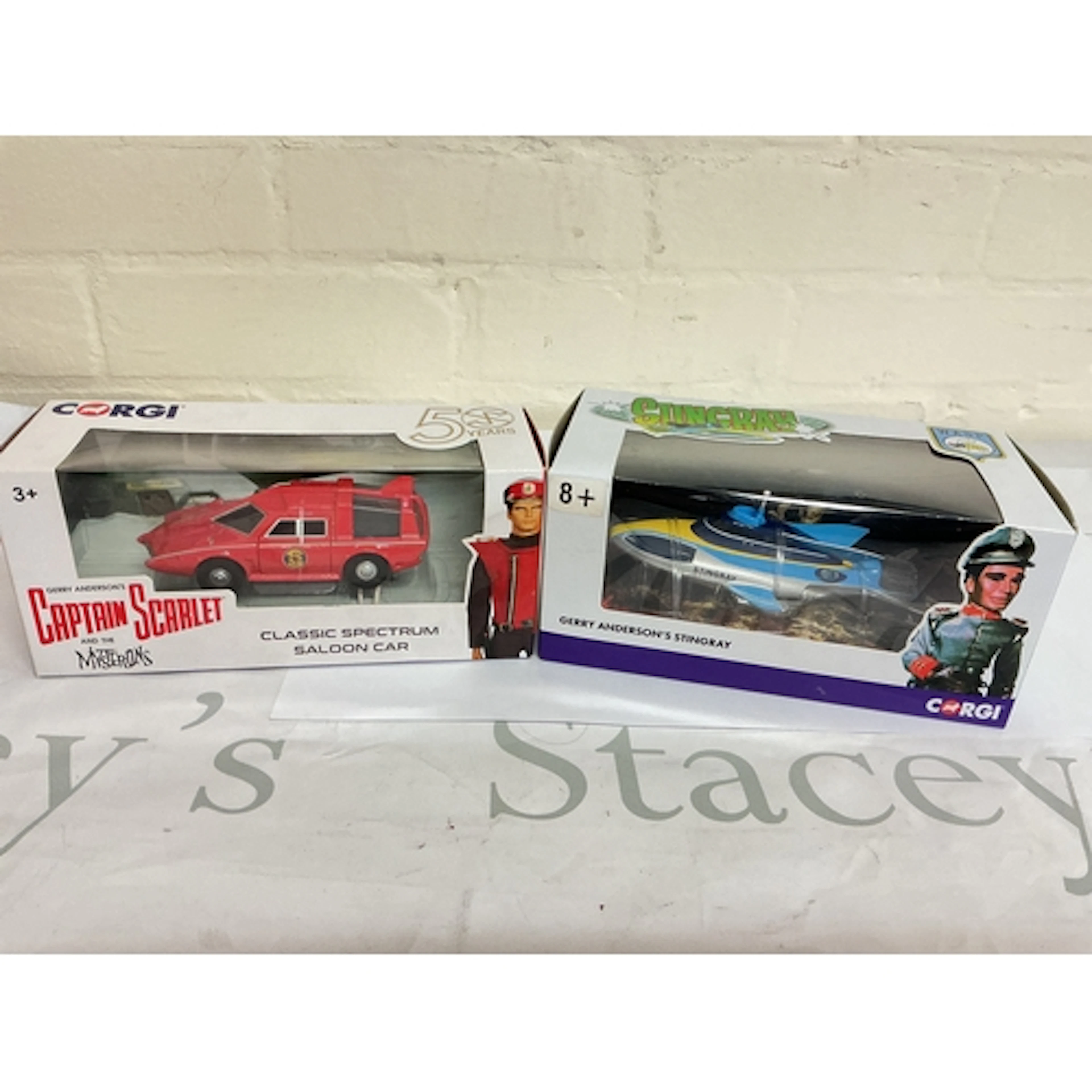 A Boxed Corgi Captain Scarlet Classic Spectrum Saloon Car An...